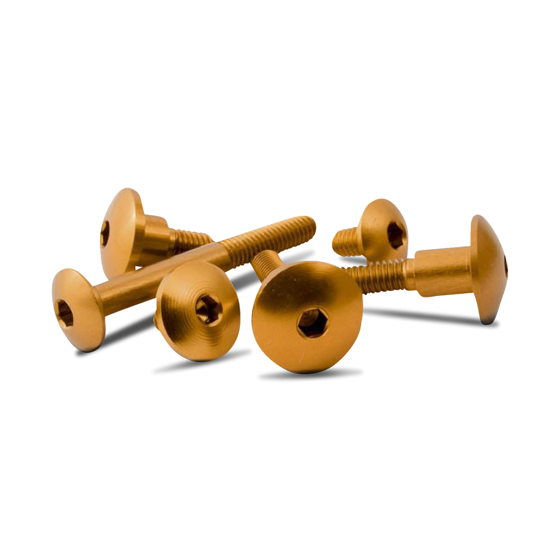 Śruba Imbusowa z Łbem Grzybkowym Valter Moto M6 Żółty