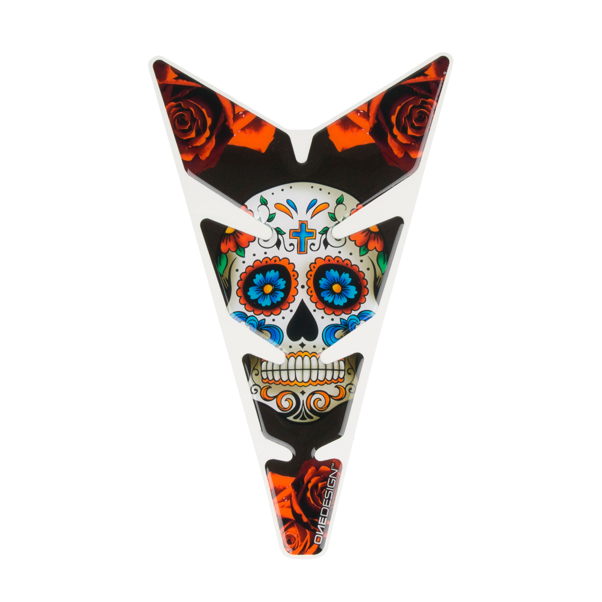 Naklejka na zbiornik Tankpad OneDesign Moon Slim Mexican Tattoo Skull