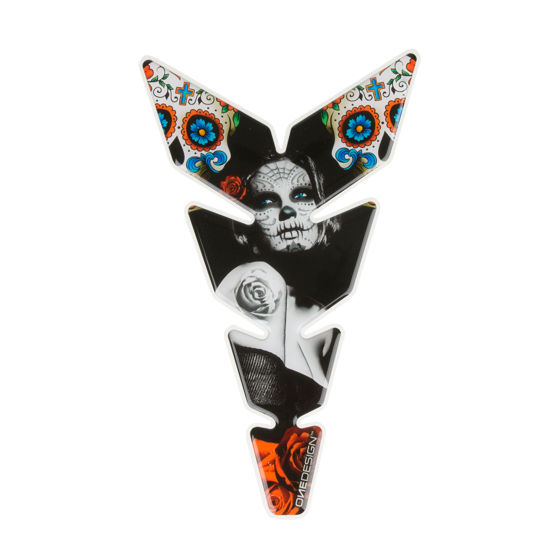 Naklejka na zbiornik Tankpad OneDesign Moon Slim Mexican Tattoo Woman