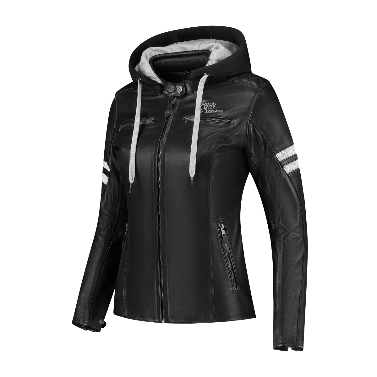 Kurtka Motocyklowa Rusty Stitches Joyce Hooded V2 Damska Czarny36