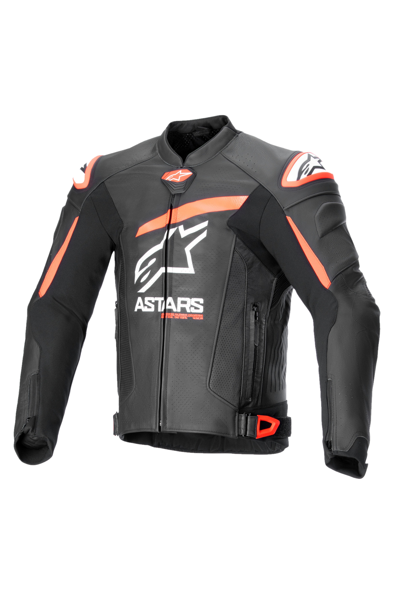 Kurtka Motocyklowa Skórzana Alpinestars GP Plus R V4 Airflow Czarny/Czerwony/Fluorescencyjny Złamany Biały48