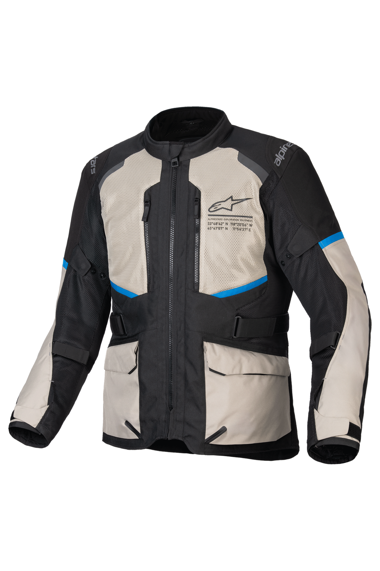Kurtka Motocyklowa Alpinestars Andes Air Drystar Czarny/Szary/JasnoniebieskiM