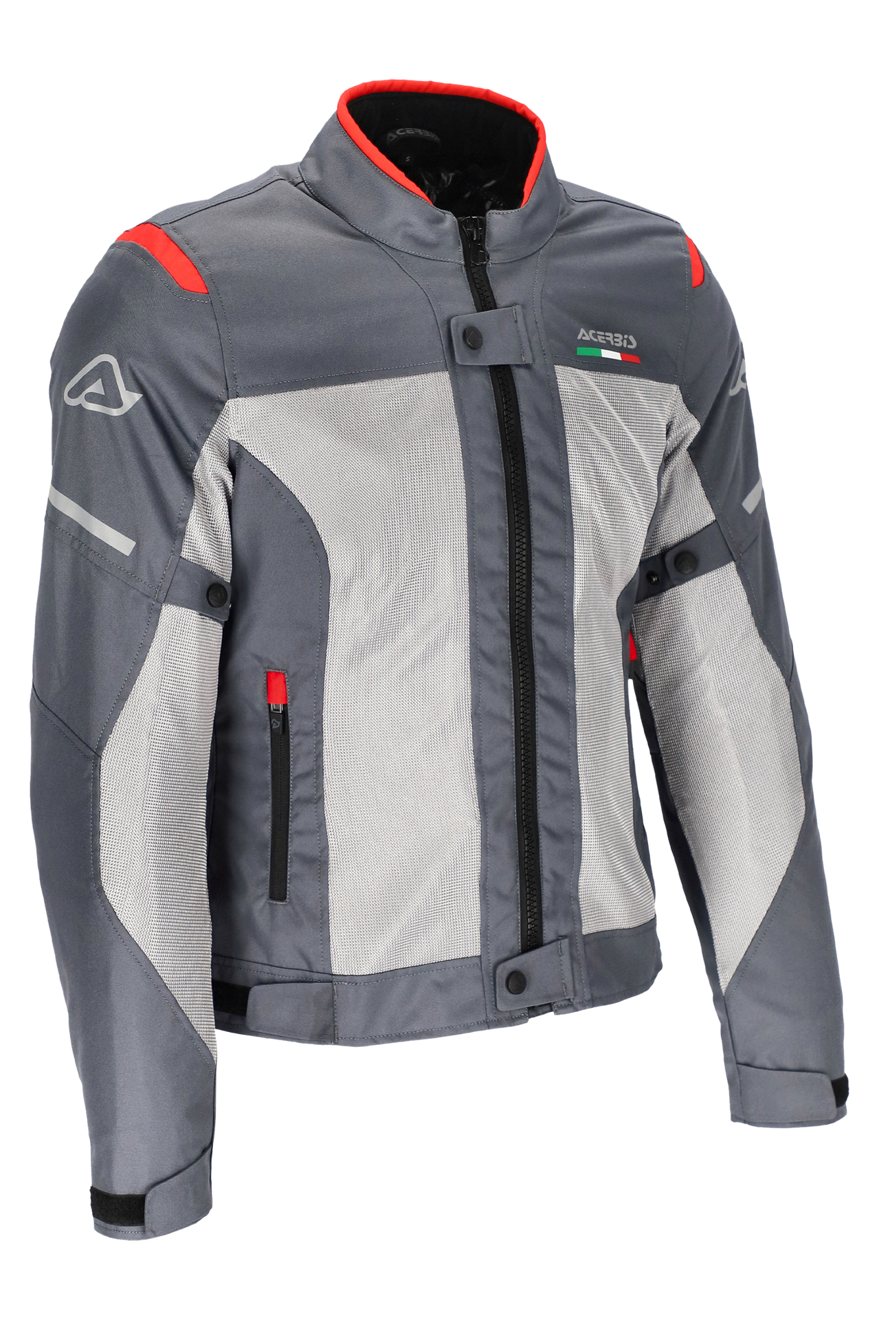 Kurtka Motocyklowa Acerbis Ruby Damska Szary/CzerwonyXS