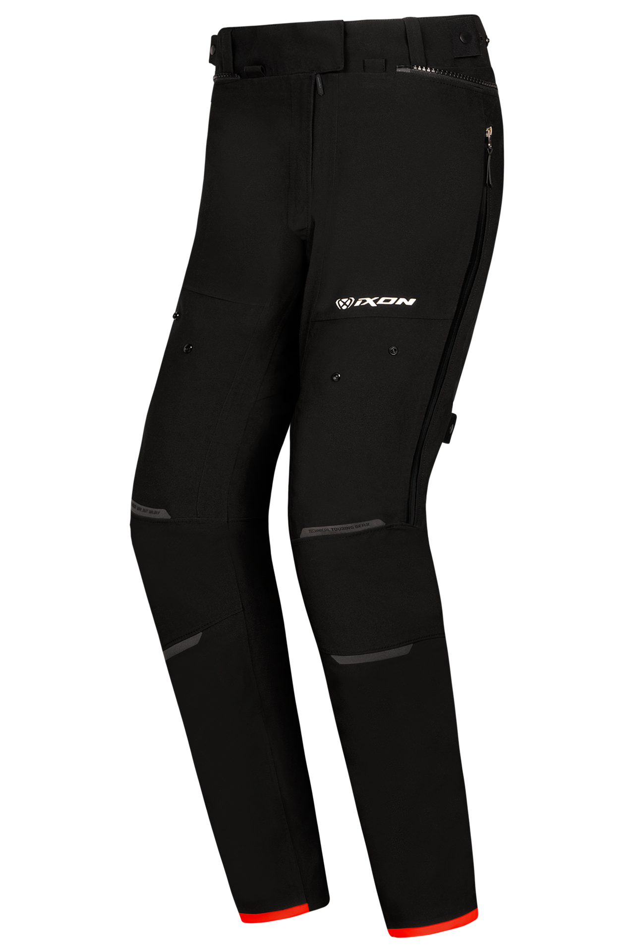 Spodnie Motocyklowe IXON M-SKD PT Damskie Czarny/Jasnoczerwony3XL