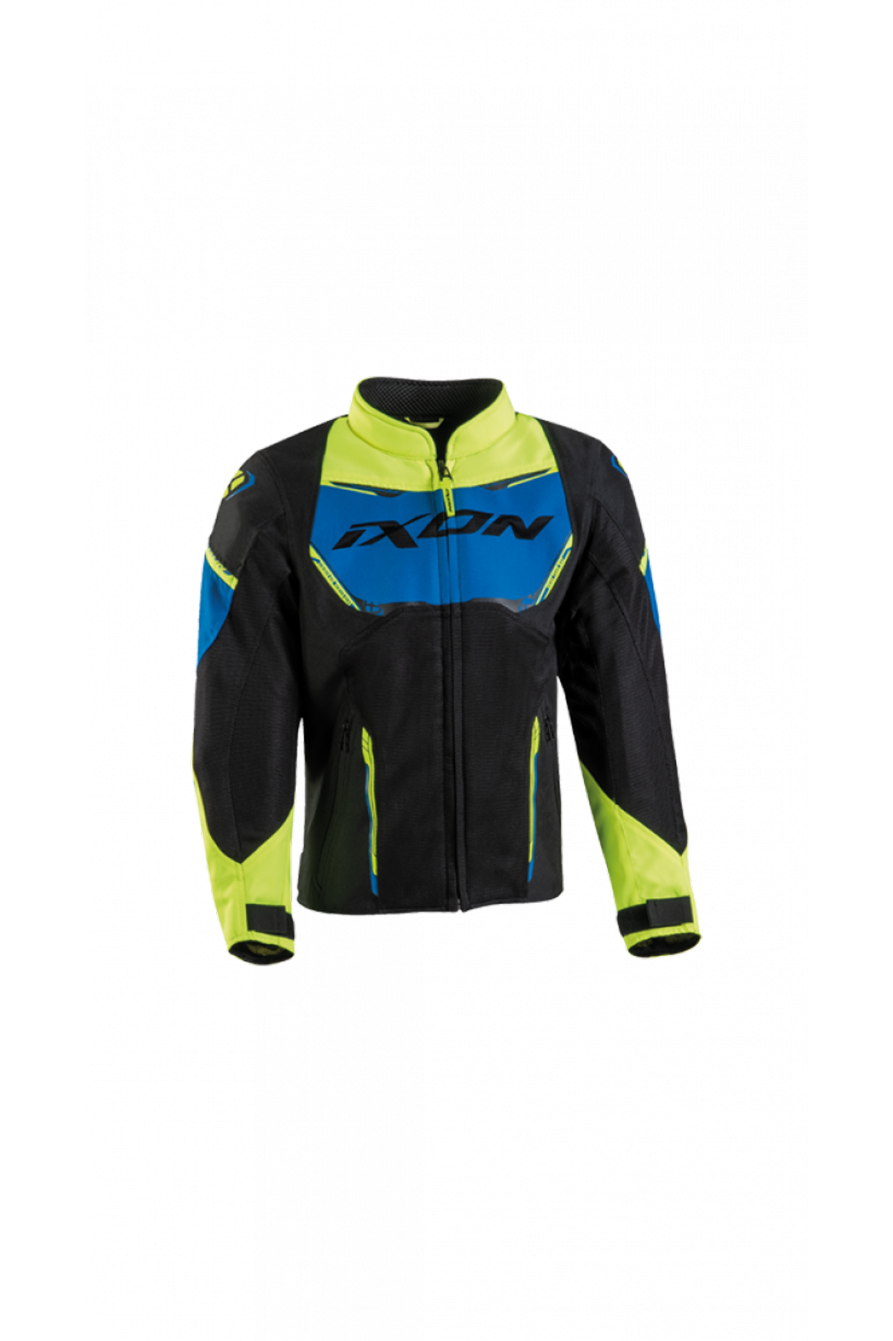 Kurtka Motocyklowa Ixon Striker Air Dziecięca Czarny/Niebieski/Żółty8 lat