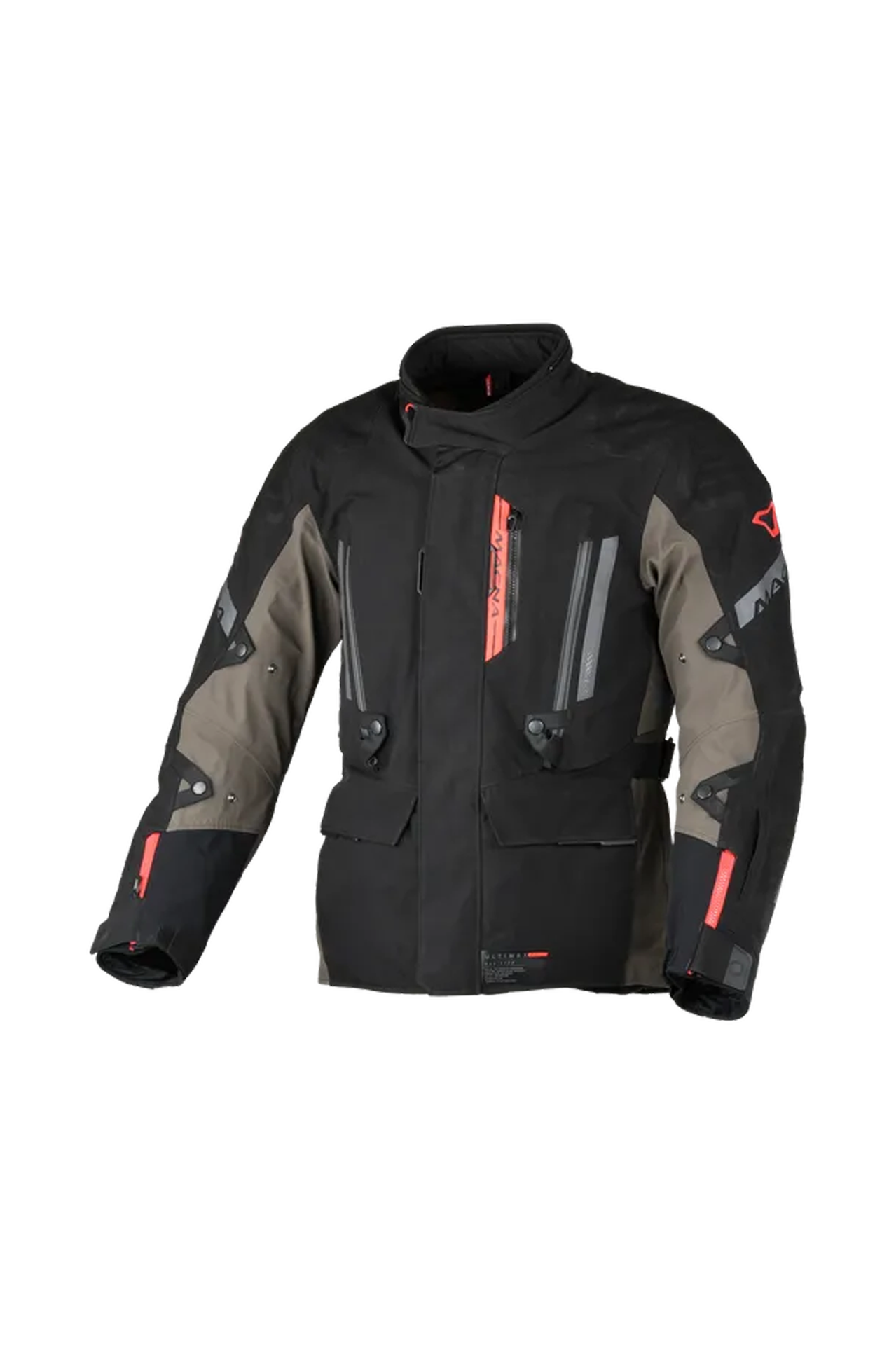 Kurtka Motocyklowa Macna Ultimax 2.0 Czarny/Szary/CzerwonyS