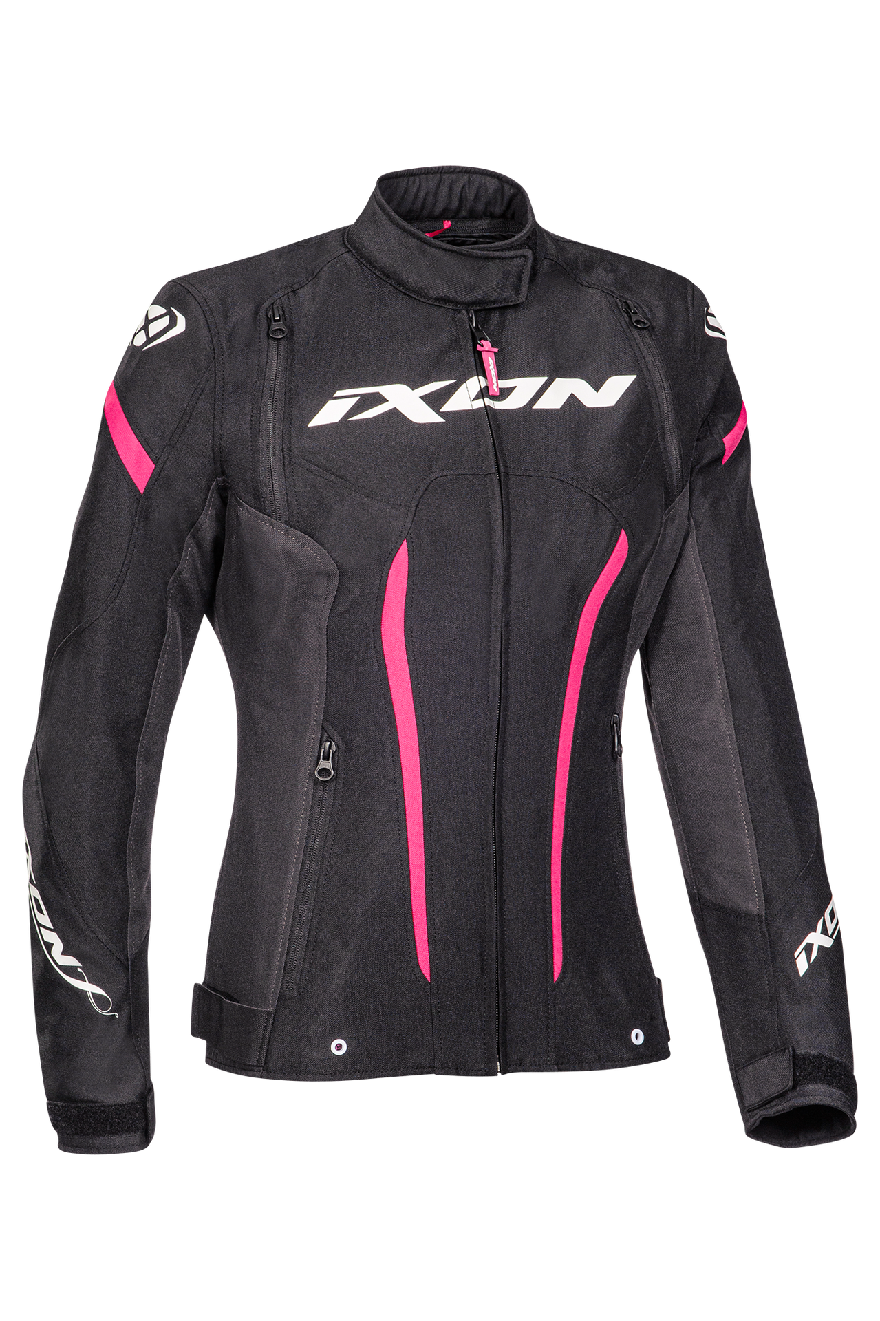 Kurtka Motocyklowa Striker Damska Czarny/Antracyt/FuksjowyXS