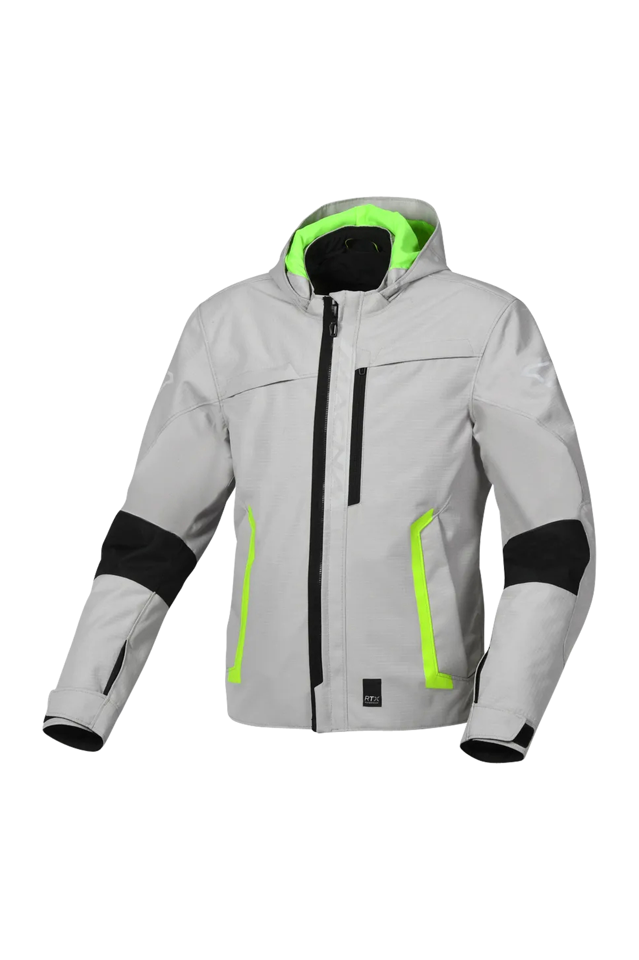 Kurtka Motocyklowa Macna Riggor Szary/Fluorescencyjny ŻółtyL