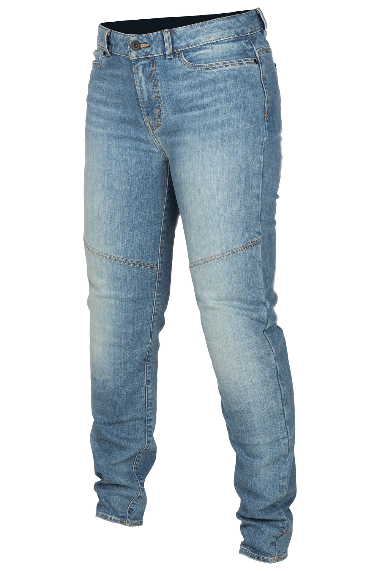 Spodnie Motocyklowe Klim Betty Tapered Stretch Denim Damskie Lodowy niebieski6