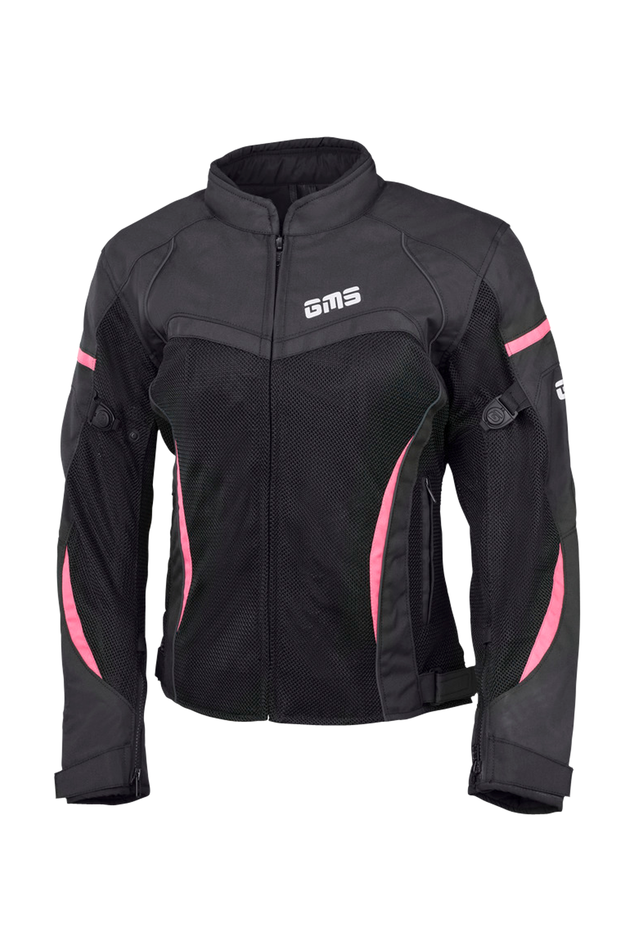 Damska Kurtka Motocyklowa GMS Tara Mesh Czarny/RóżowyM