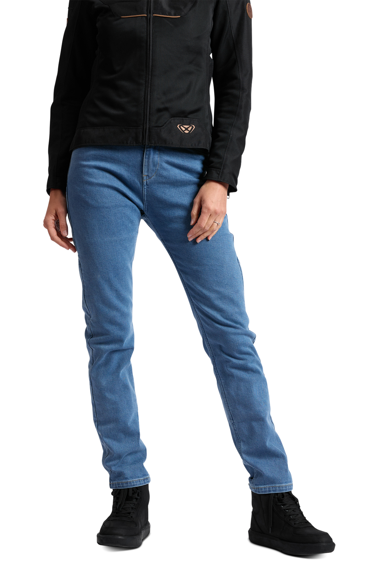 Spodnie Motocyklowe Ixon Dany Aged Postarzany niebieski33