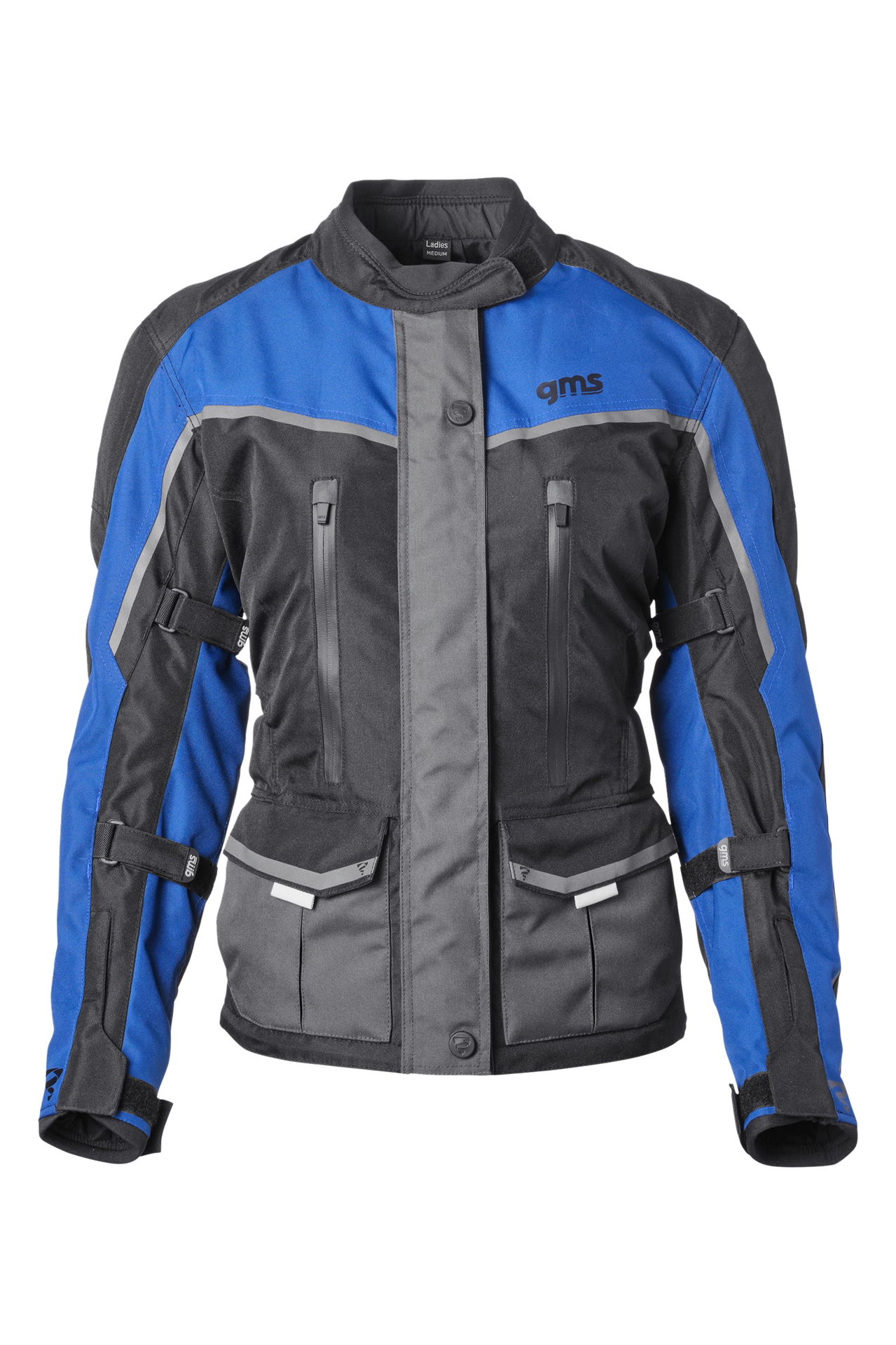 Kurtka Motocyklowa GMS Twister Neo WP Damska Czarny/Niebieski3XL