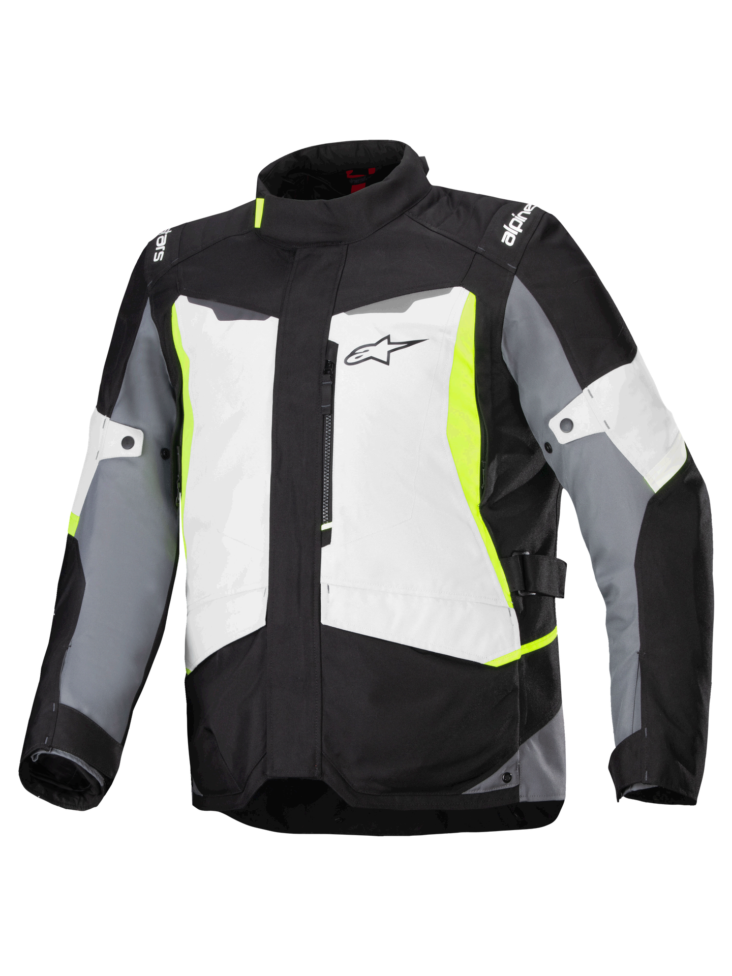 Kurtka Motocyklowa Alpinestars ST-1 Wodoodporna Szary lodowy / Czarny / Żółty fluorescencyjny3XL