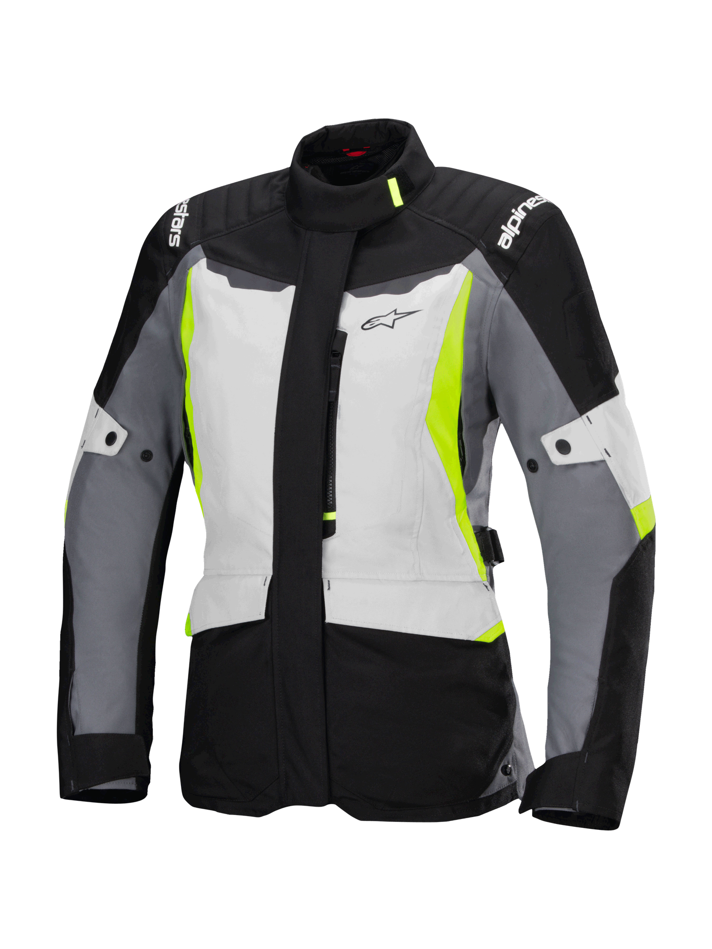 Kurtka Motocyklowa Alpinestars ST-1 Wodoodporna Damska Szary lodowy / Czarny / Żółty fluorescencyjnyXL