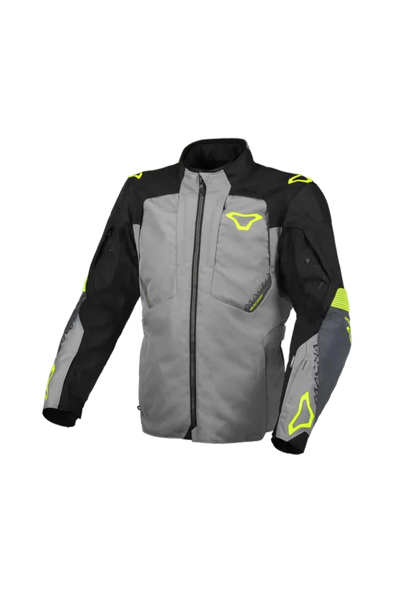 Kurtka Motocyklowa Macna Notch Szary/Czarny/Fluorescencyjny ŻółtyL