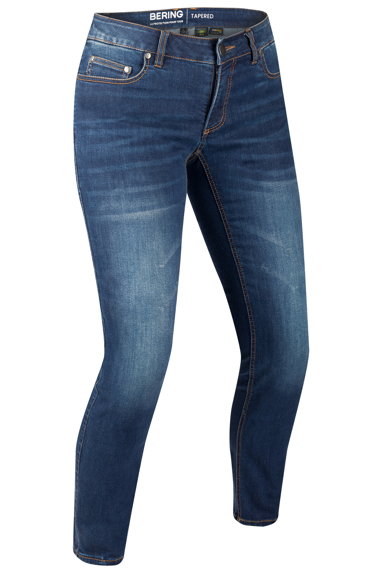 Spodnie Motocyklowe Bering Trust Tapered Damskie Niebieski Efekt SpraniaXL