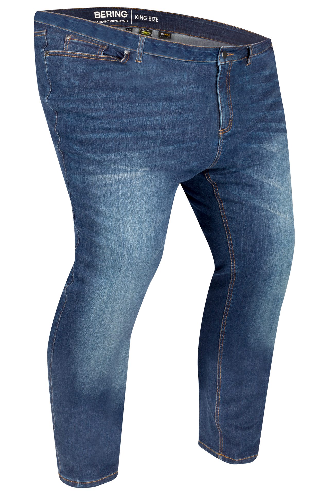 Spodnie Motocyklowe Bering Trust KS Niebieski Efekt Sprania3XL