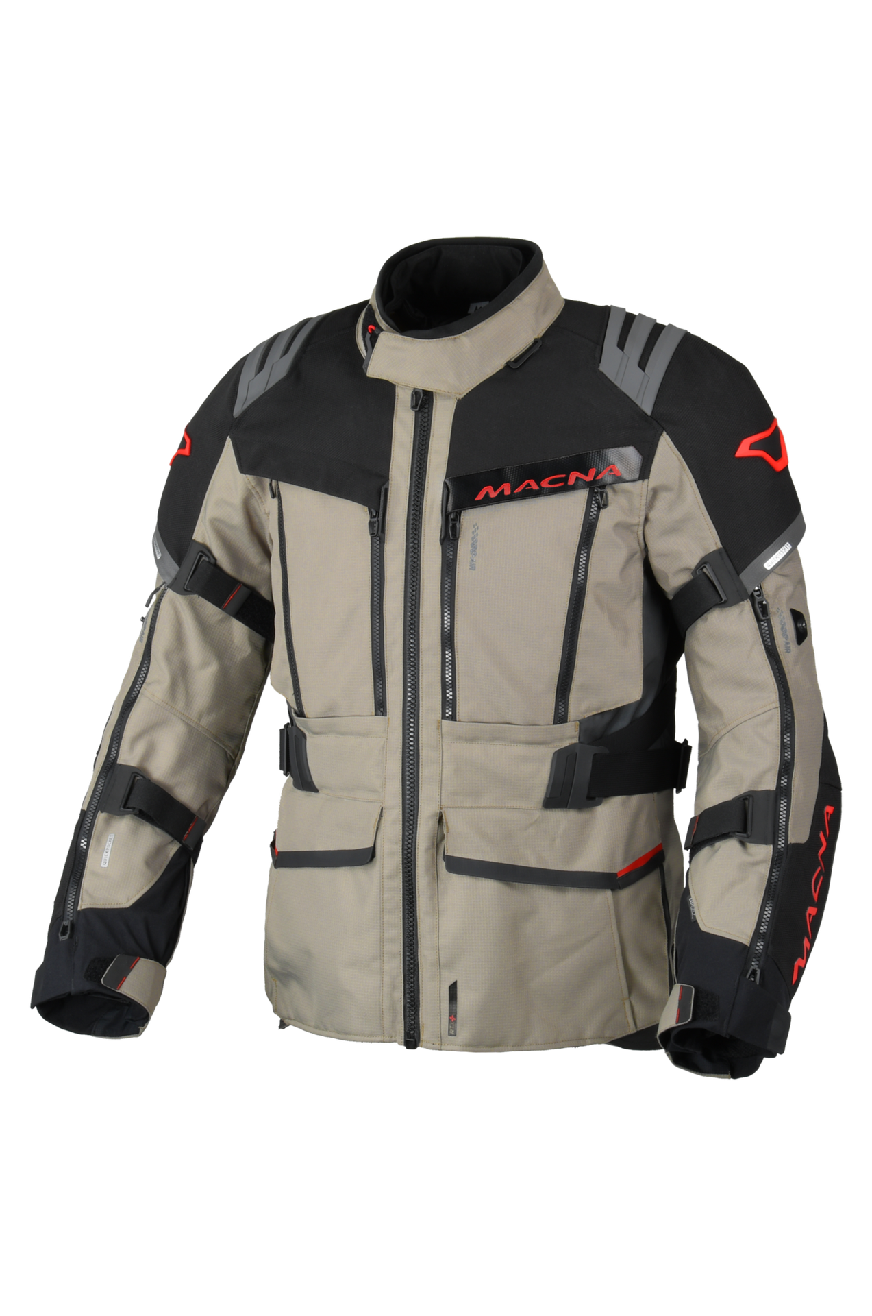 Kurtka Motocyklowa Macna Chieftane Beżowy/CzarnyL