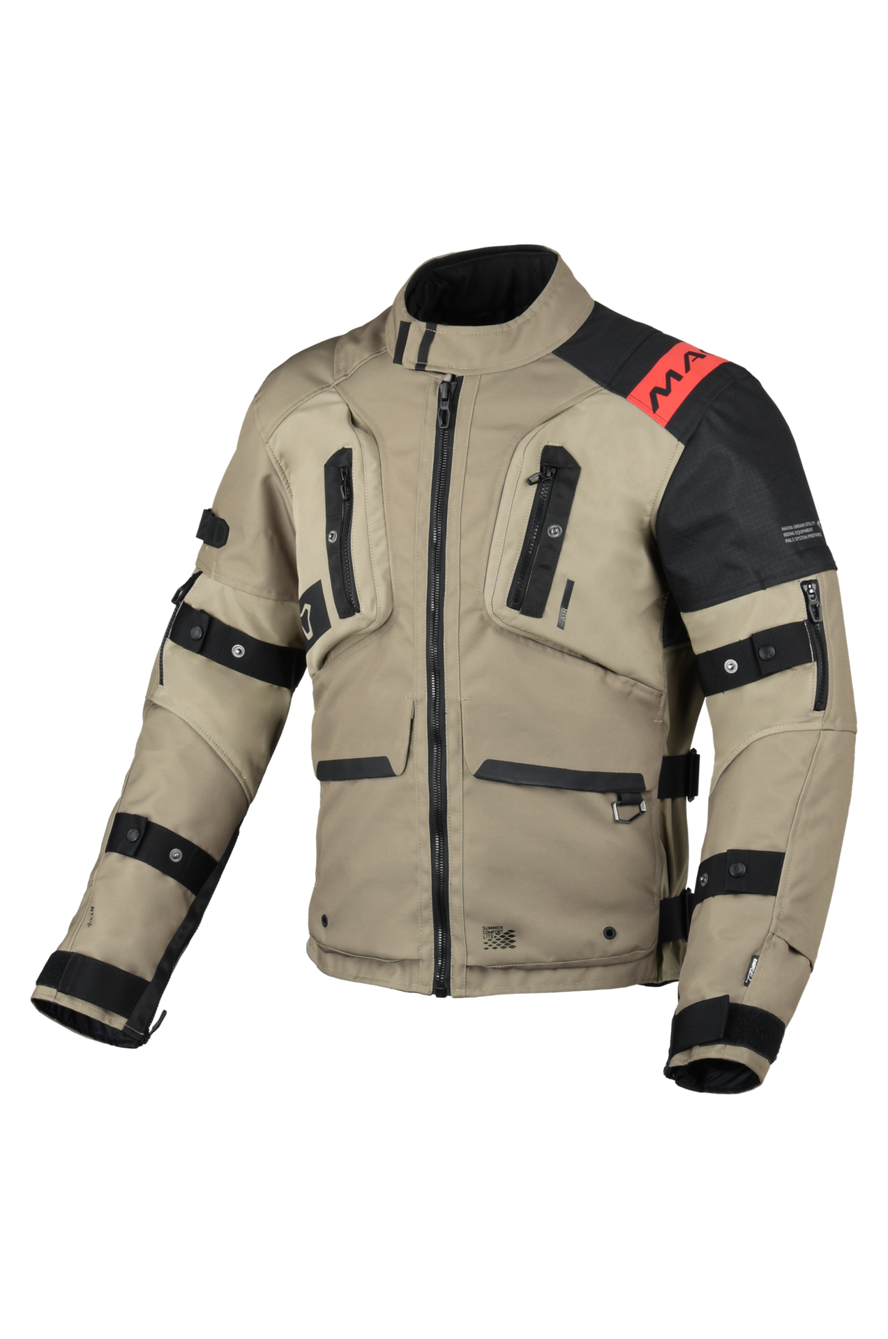 Kurtka Motocyklowa Macna Higera Taupe/Czarny3XL