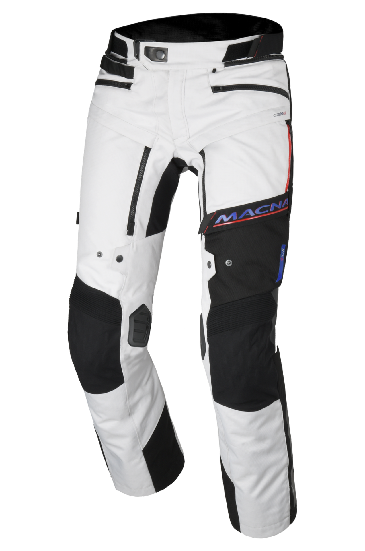 Spodnie Motocyklowe Macna Novac Złamany Biały/Czerwony3XL