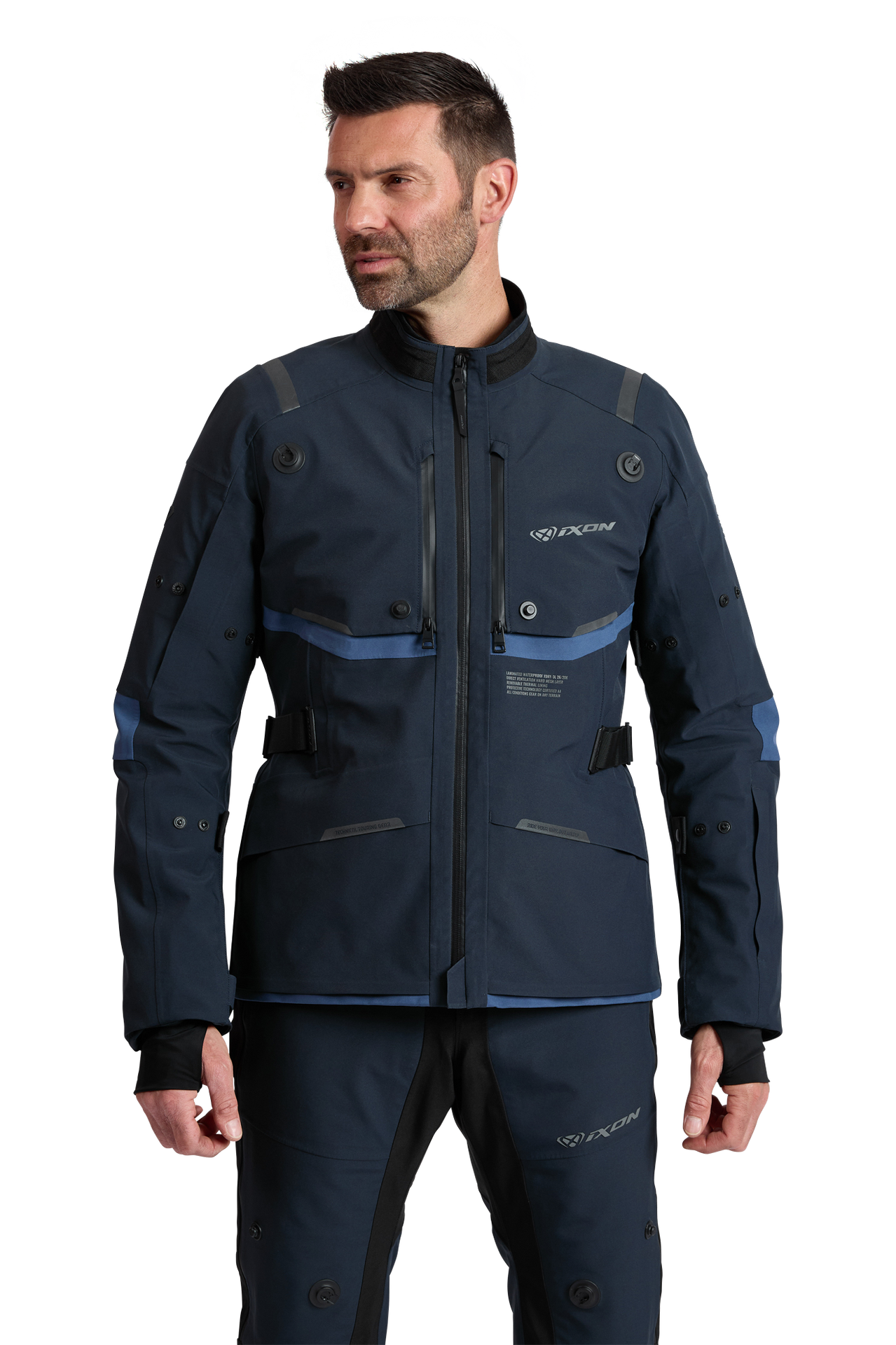 Kurtka Motocyklowa Ixon M-Skeid GranatowyL