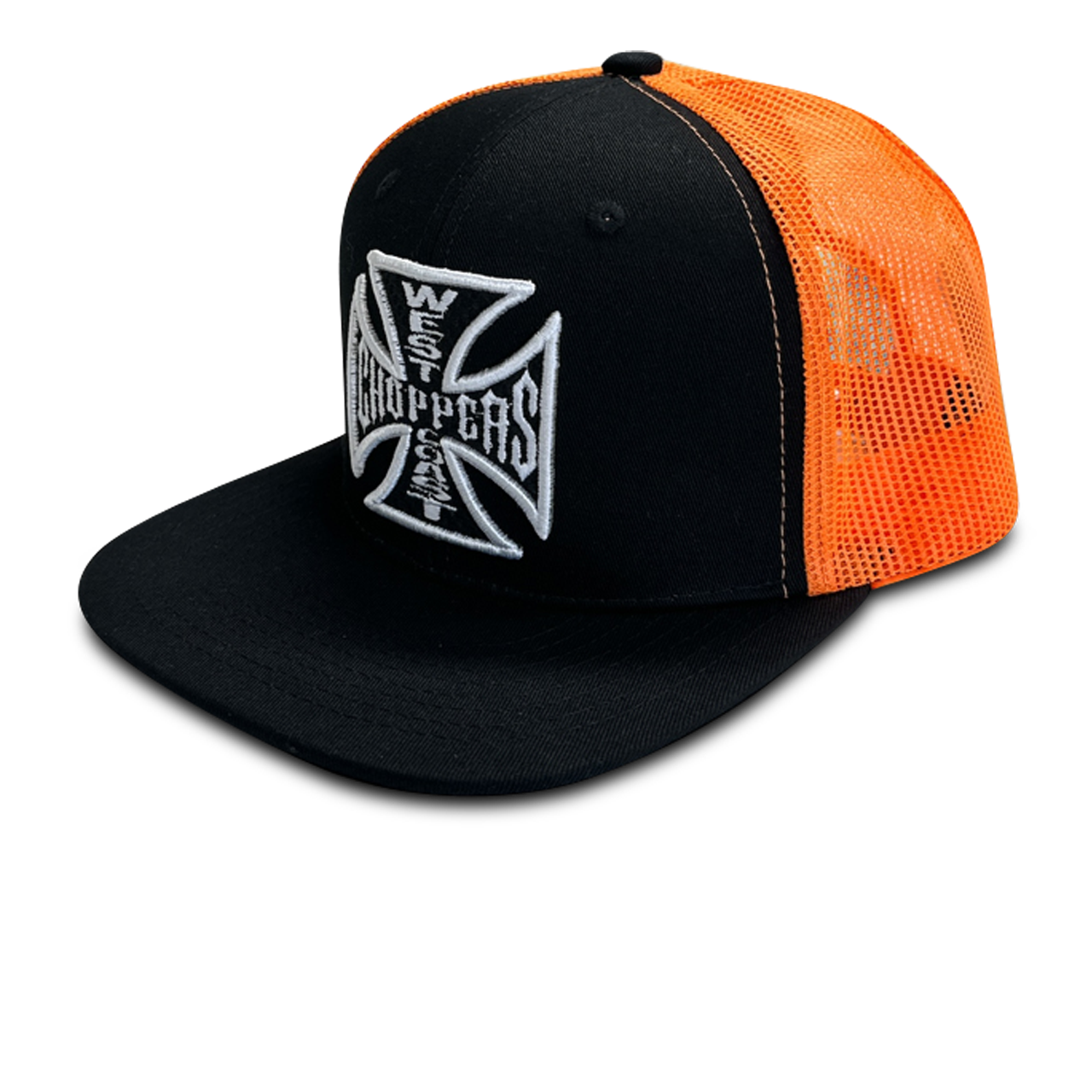 Czapka z Daszkiem West Coast Choppers OG Flatbill Czarny/PomarańczowyOnesize