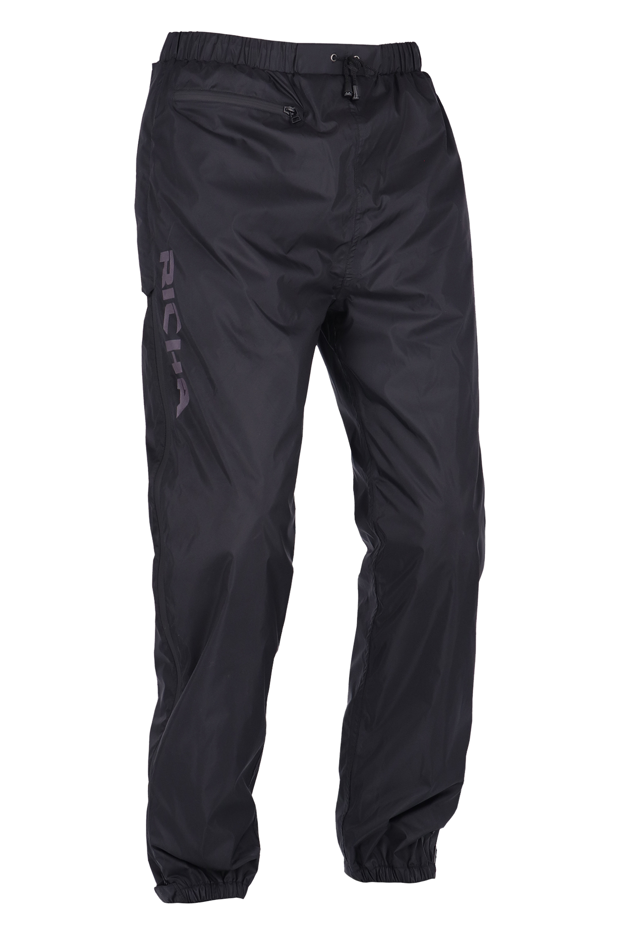 Motocyklowe Spodnie Przeciwdeszczowe Richa Side-Zip Rain CzarnyM