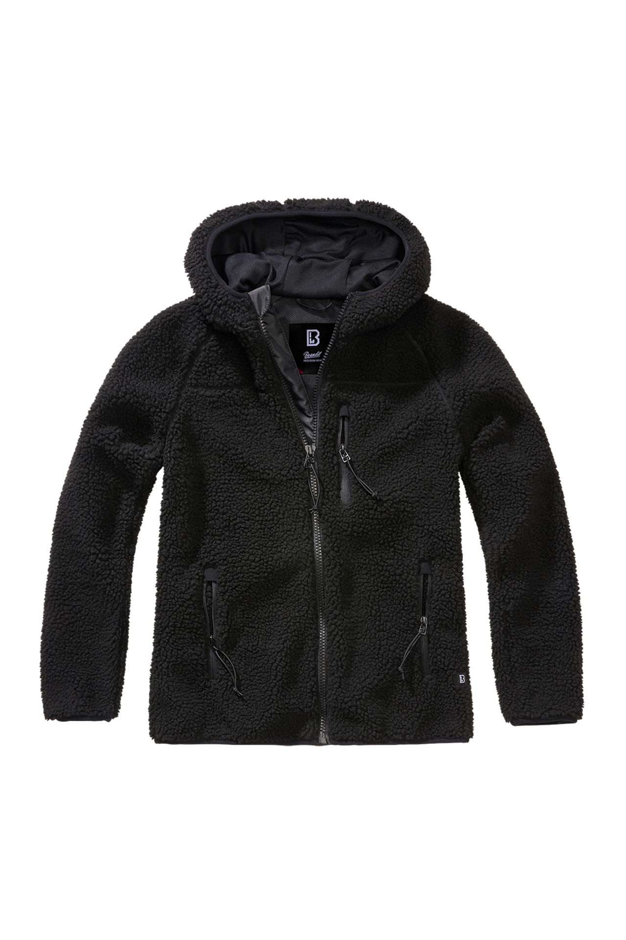 Kurtka Damska Brandit Teddyfleece Kaptur CzarnyL