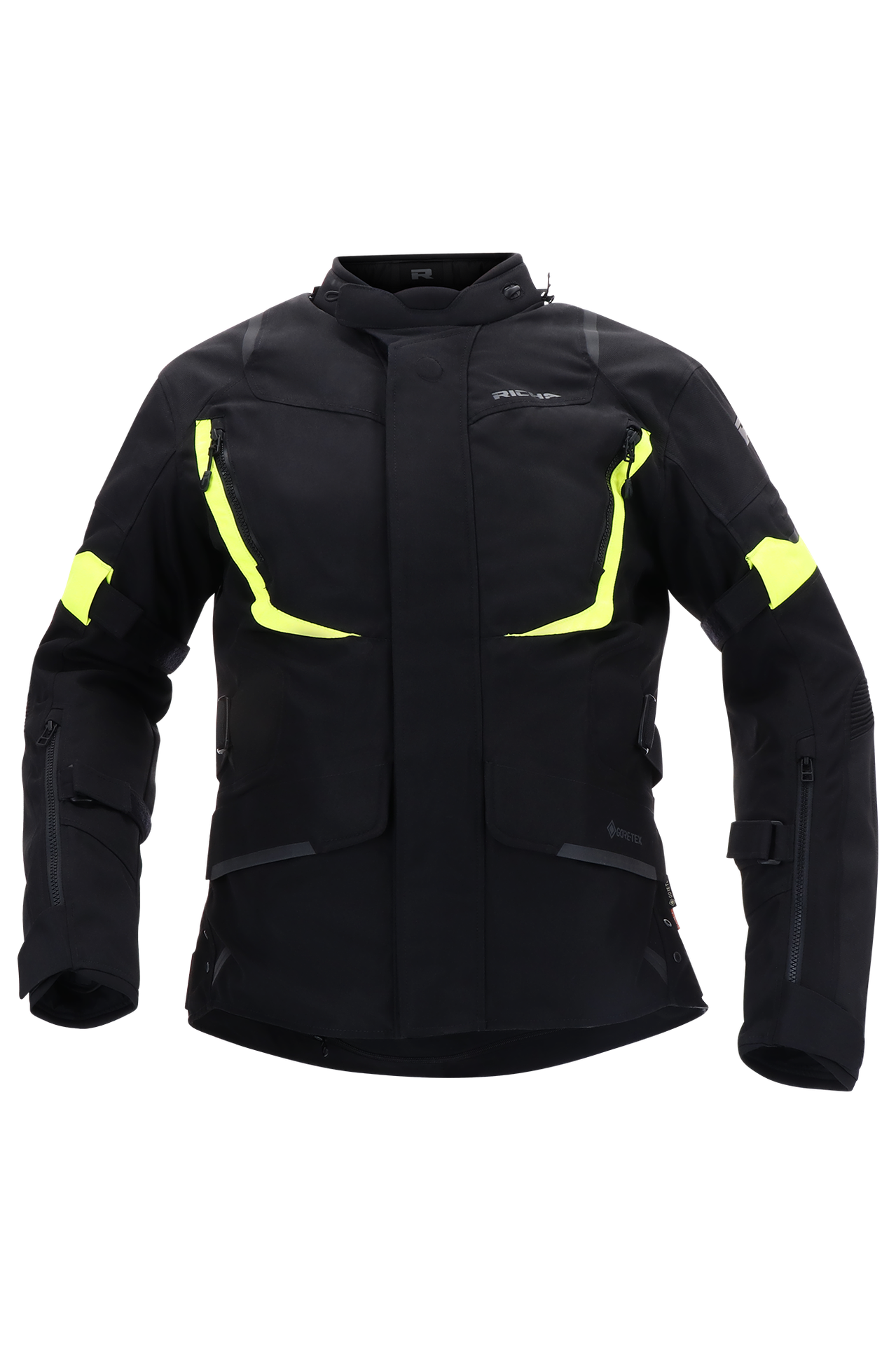 Kurtka Motocyklowa Richa Cyclone 2 GTX Czarny/Fluorescencyjny żółtyXXL