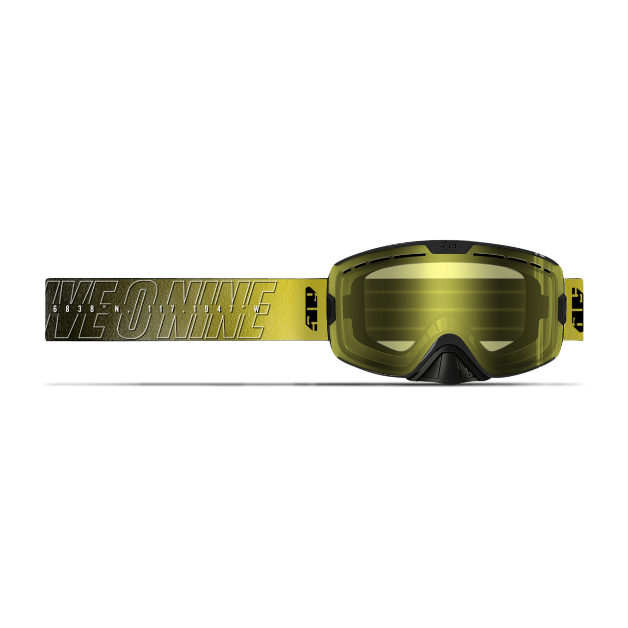 Gogle na Skuter Śnieżny 509 Kingpin Fiber Shifter Żółty