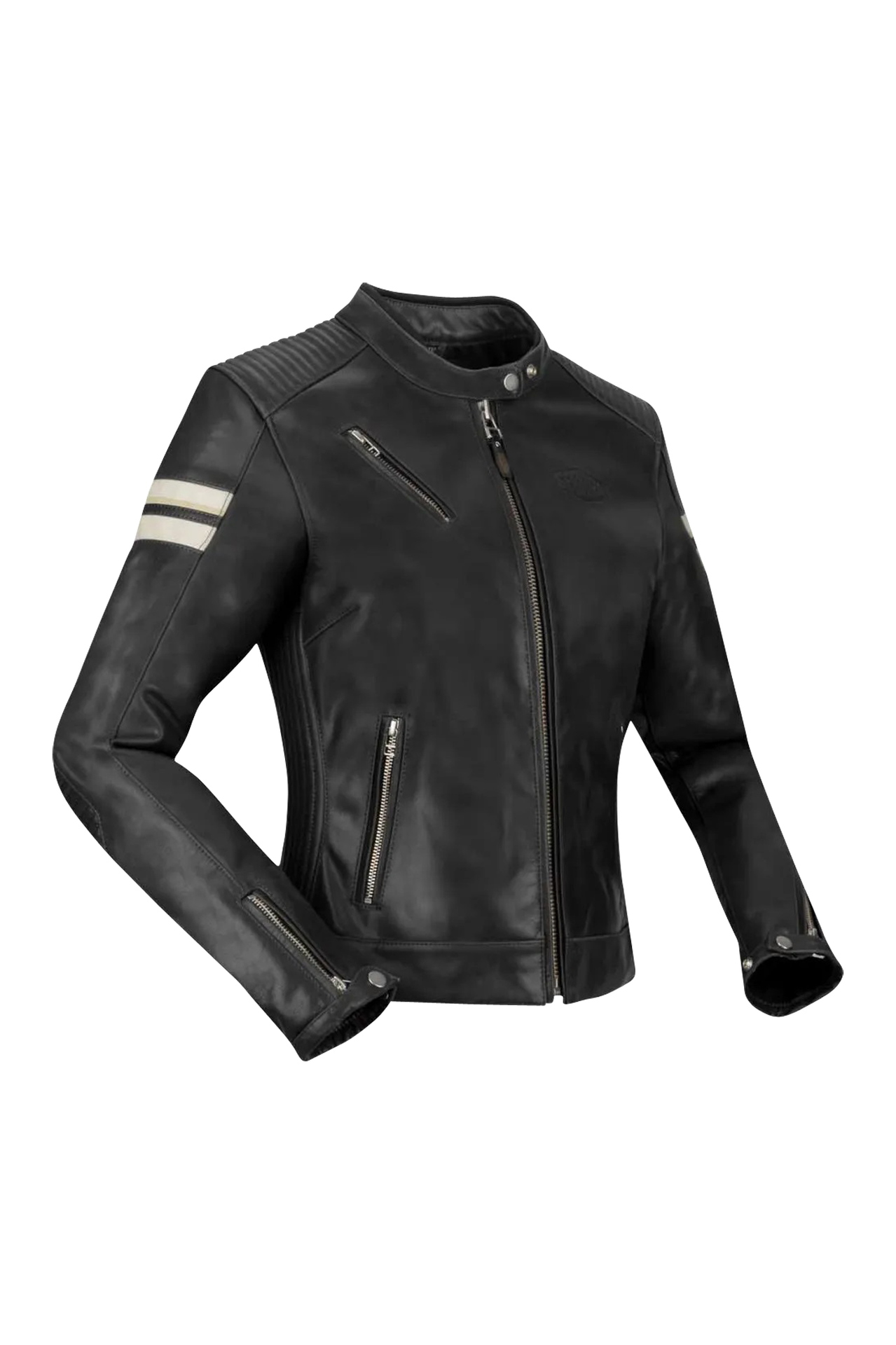 Kurtka MC Segura Romeo Damskie Czarny/Złamany BiałyM