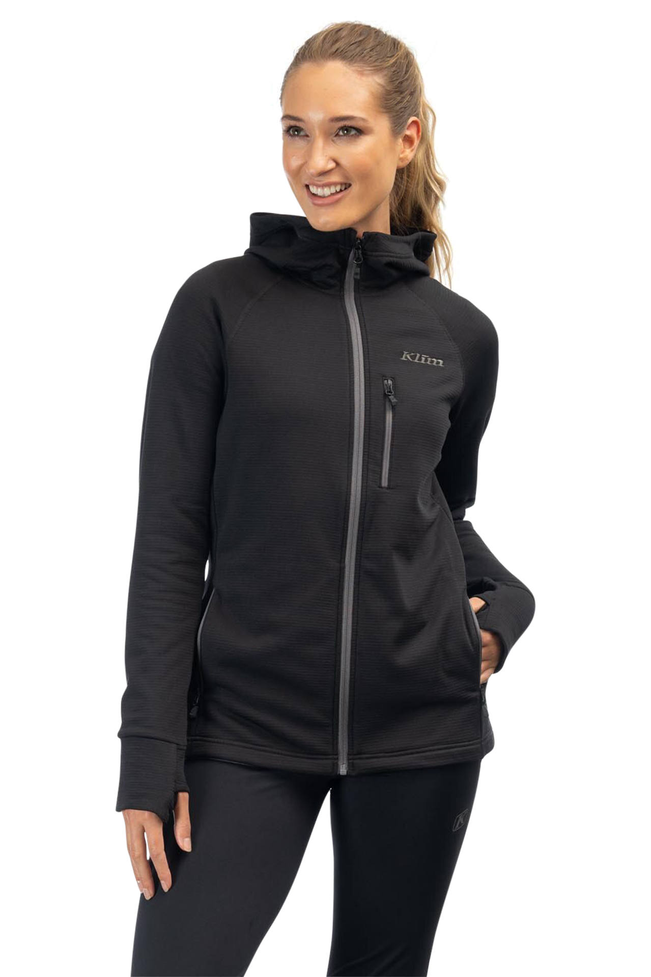Bluza z Kapturem Klim Halo Damska CzarnyXXL