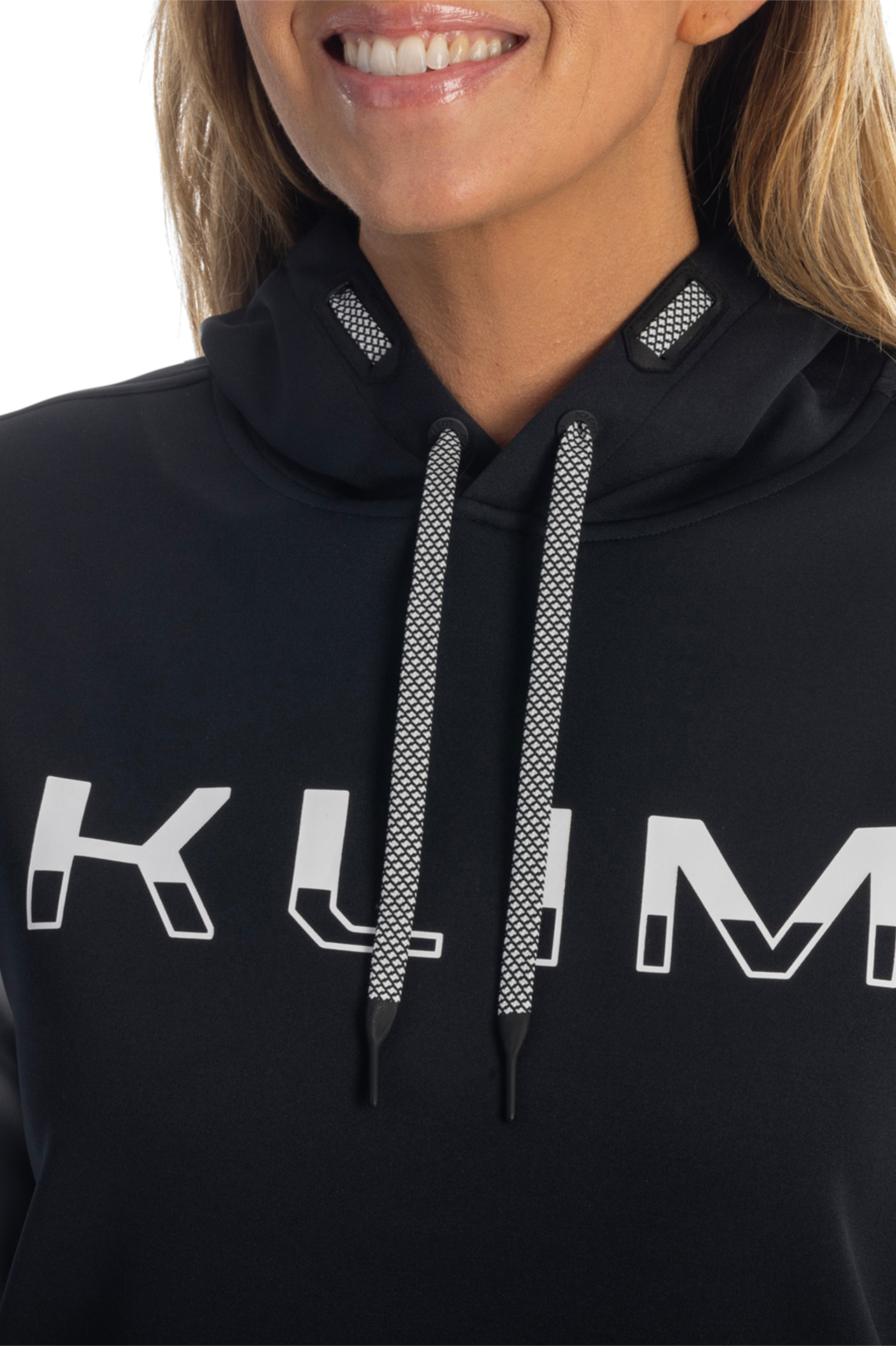 Bluza z Kapturem Klim Petrol Damska Czarny/Złamany BiałyXL