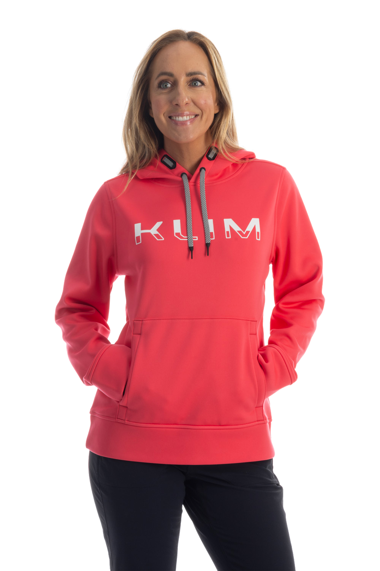 Bluza z Kapturem Klim Petrol Damska Złamany Biały/CzerwonyXXL