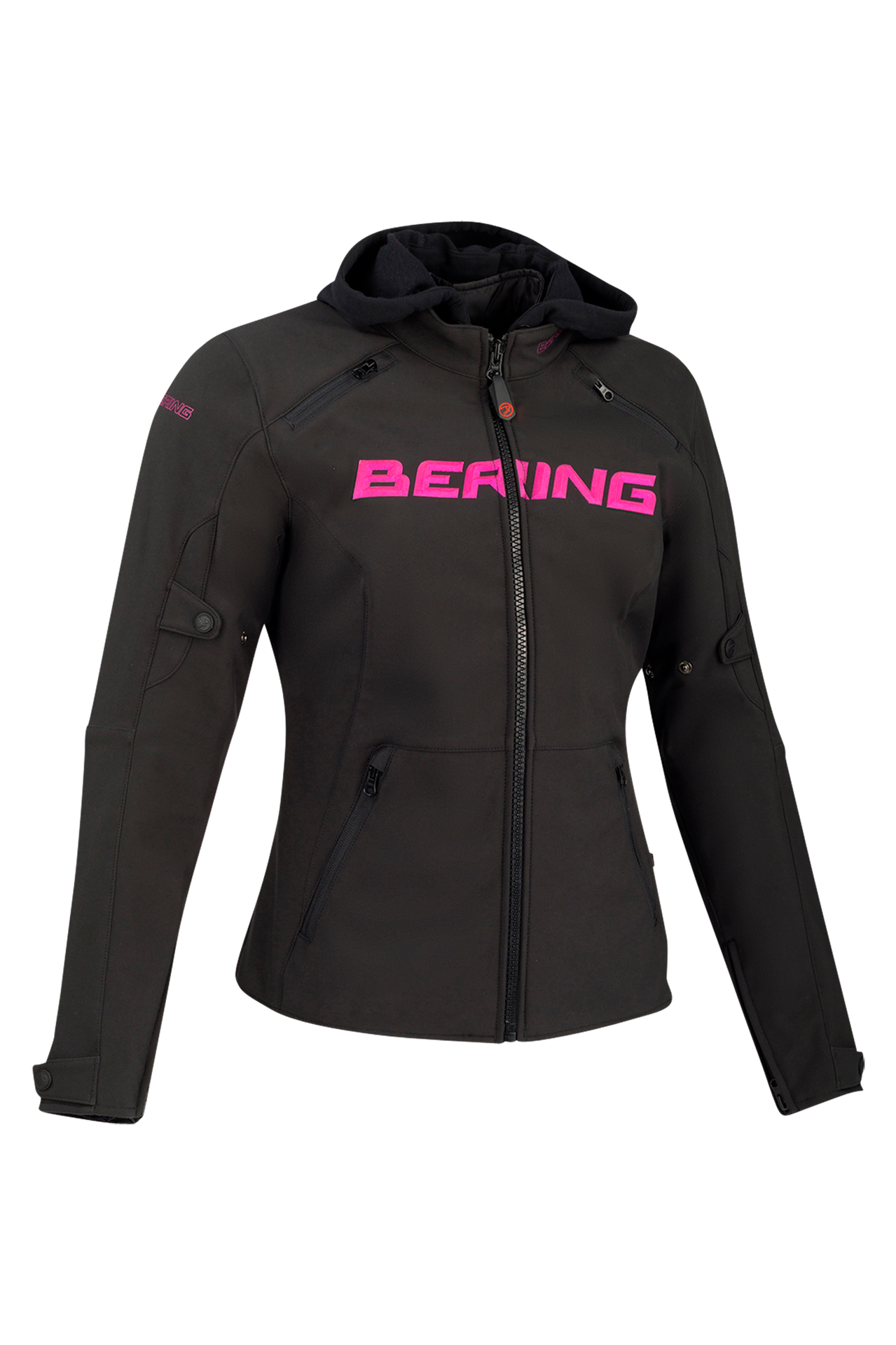 Kurtka Motocyklowa Bering Drift Damska Czarny/RóżowyM
