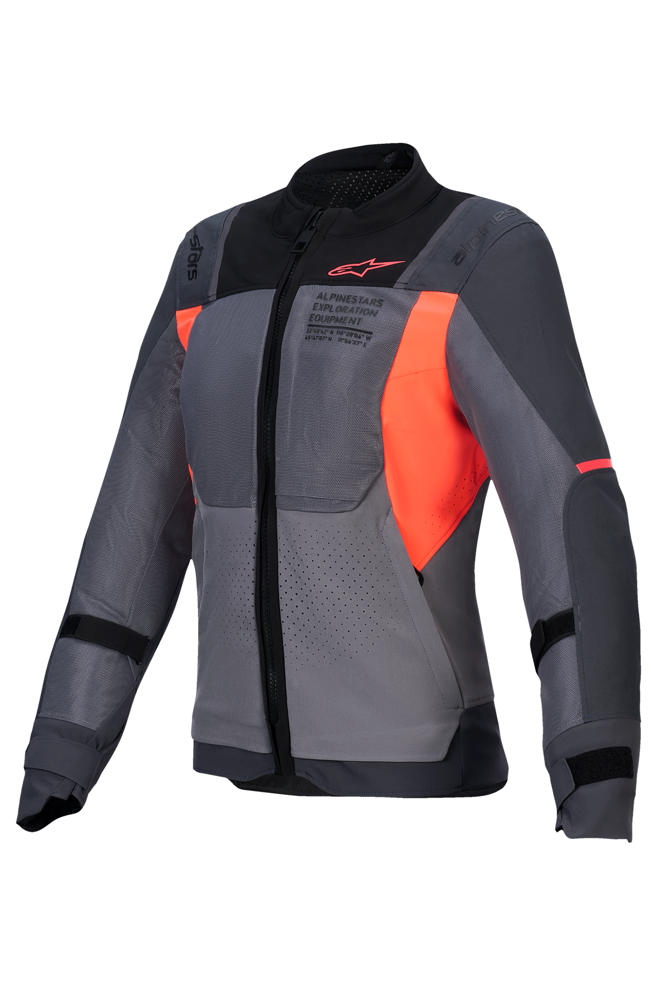 Kurtka Motocyklowa Alpinestars Stella ST-2 Air Damska Ciemnoszary/Fluorescencyjny koralS