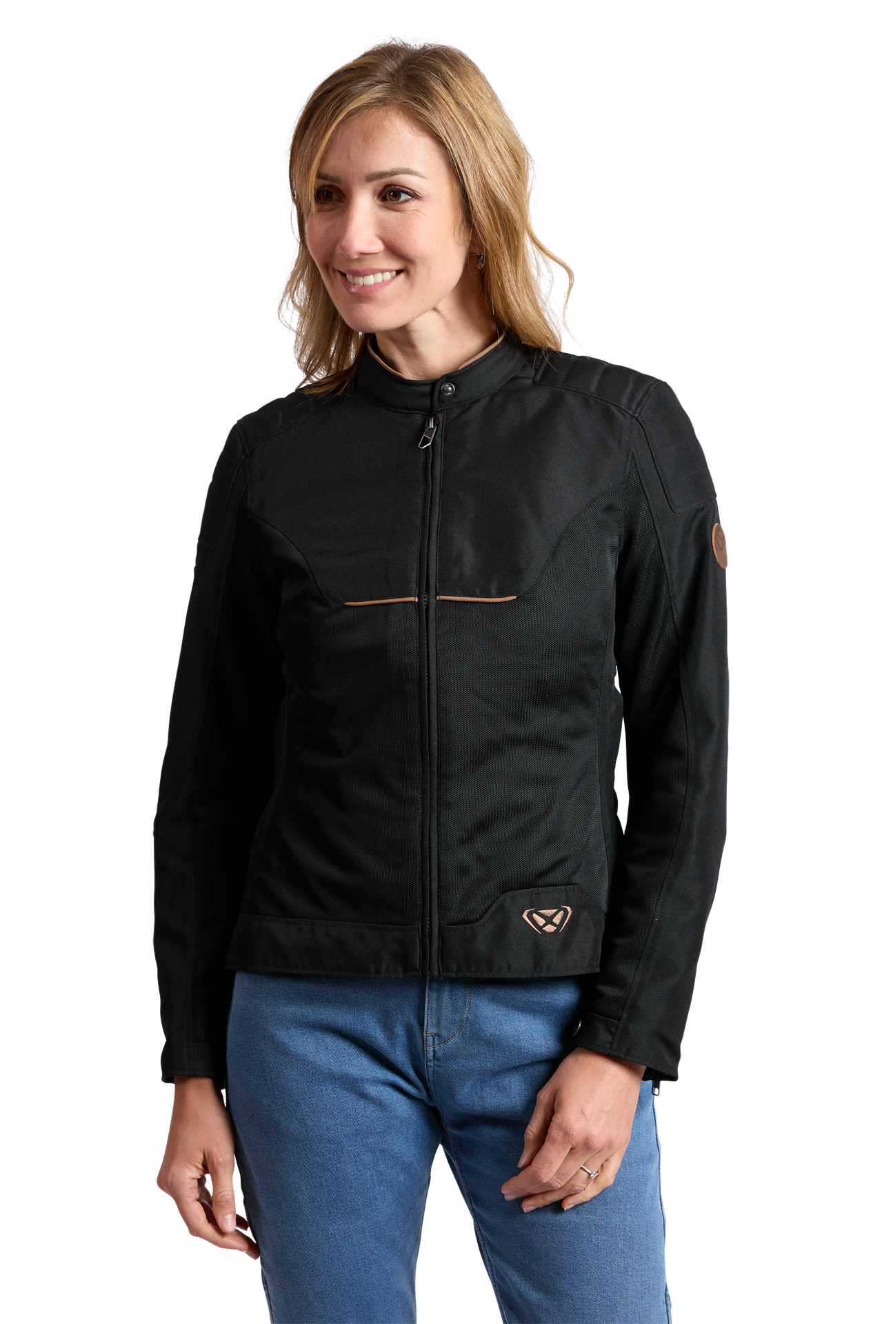 Damska Kurtka Motocyklowa Ixon Cornet Czarny/BrązowyS