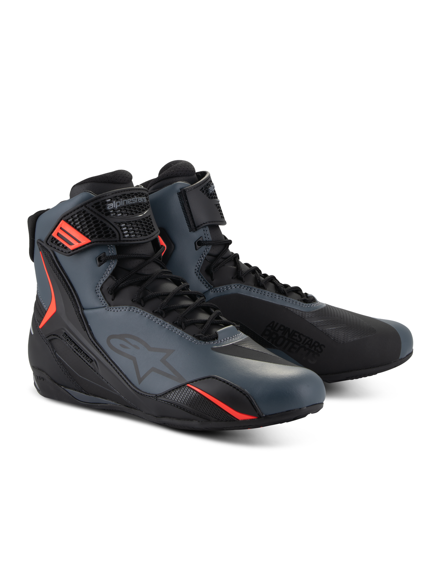 Buty Motocyklowe Alpinestars Faster-4 Czarny/Szary/Czerwony Fluorescencyjny42