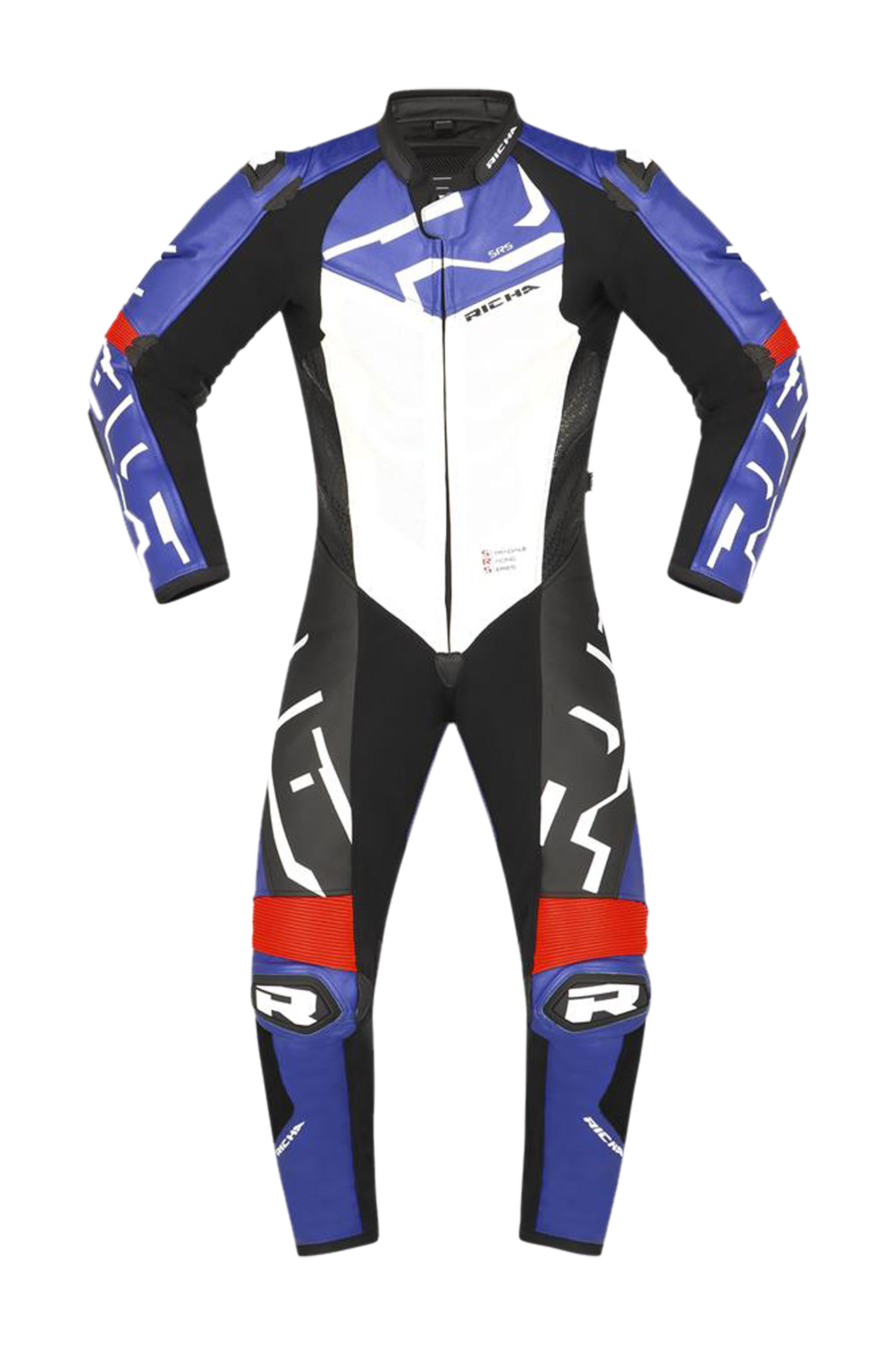 Jednoczęściowy Kombinezon Motocyklowy Richa Stradale GP Niebieski/Złamany Biały/Czarny54