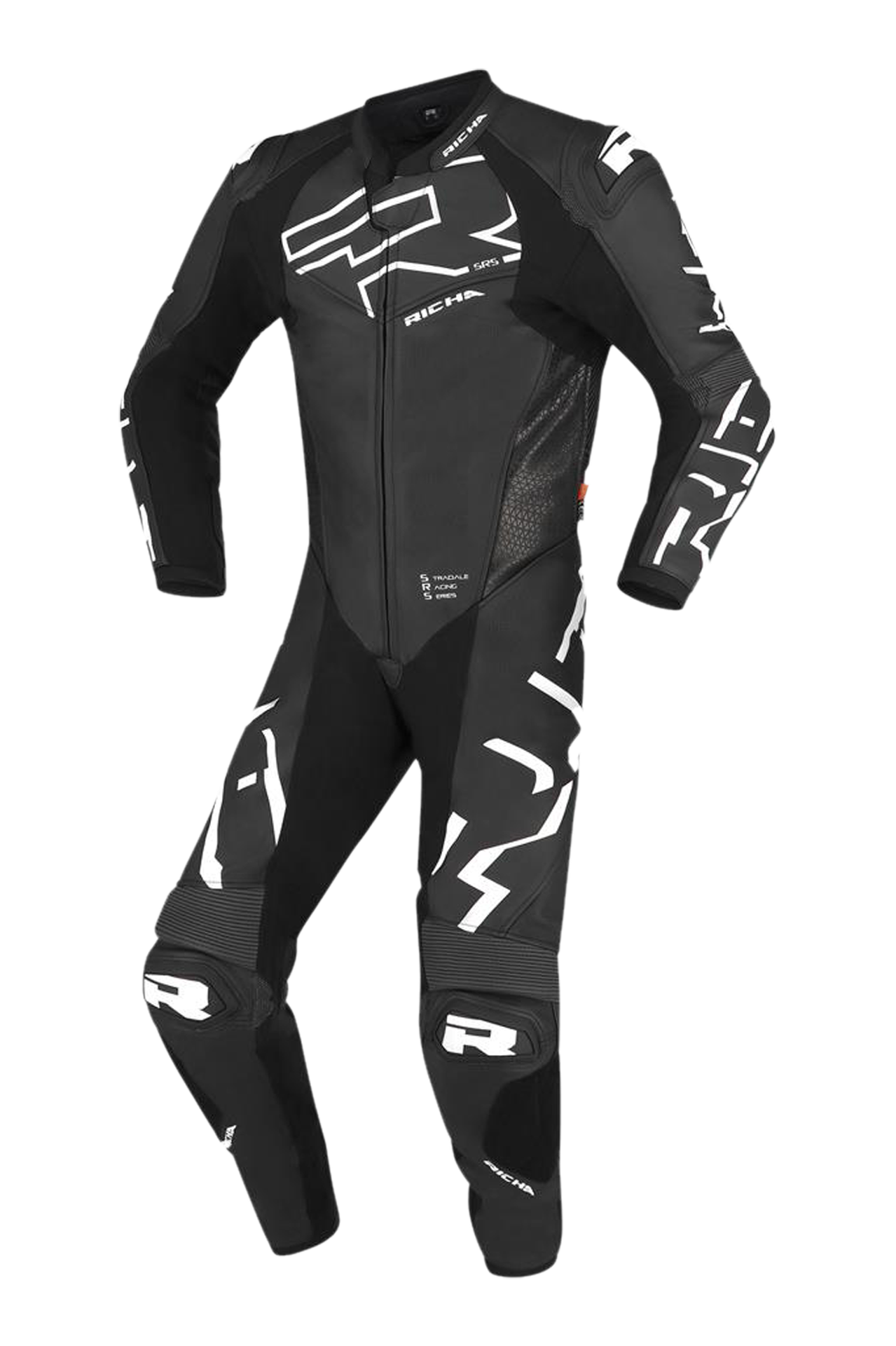 Jednoczęściowy Kombinezon Motocyklowy Richa Stradale GP Czarny/Złamany Biały48