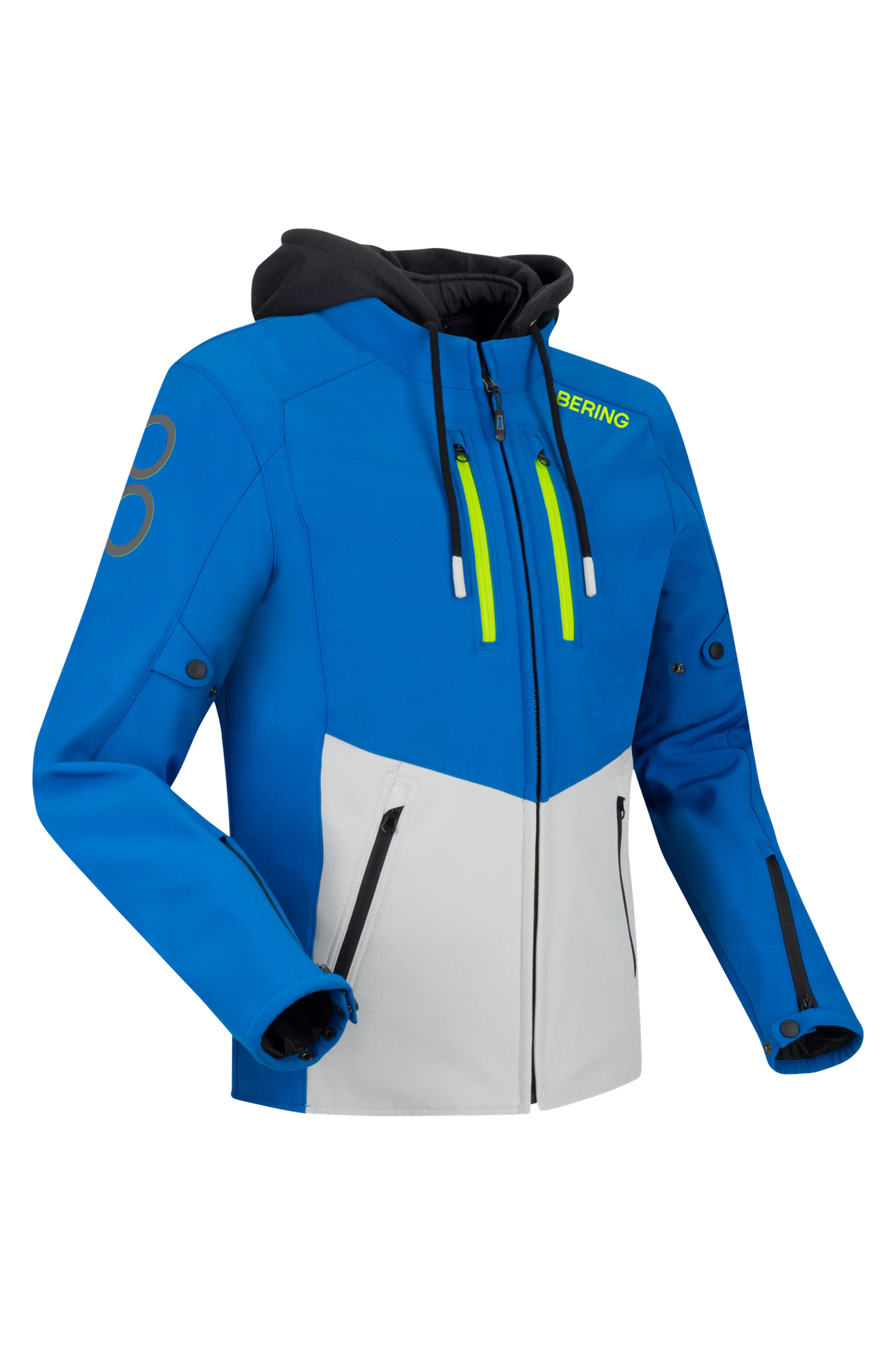 Kurtka MC Bering Rotor Niebieski/Szary3XL