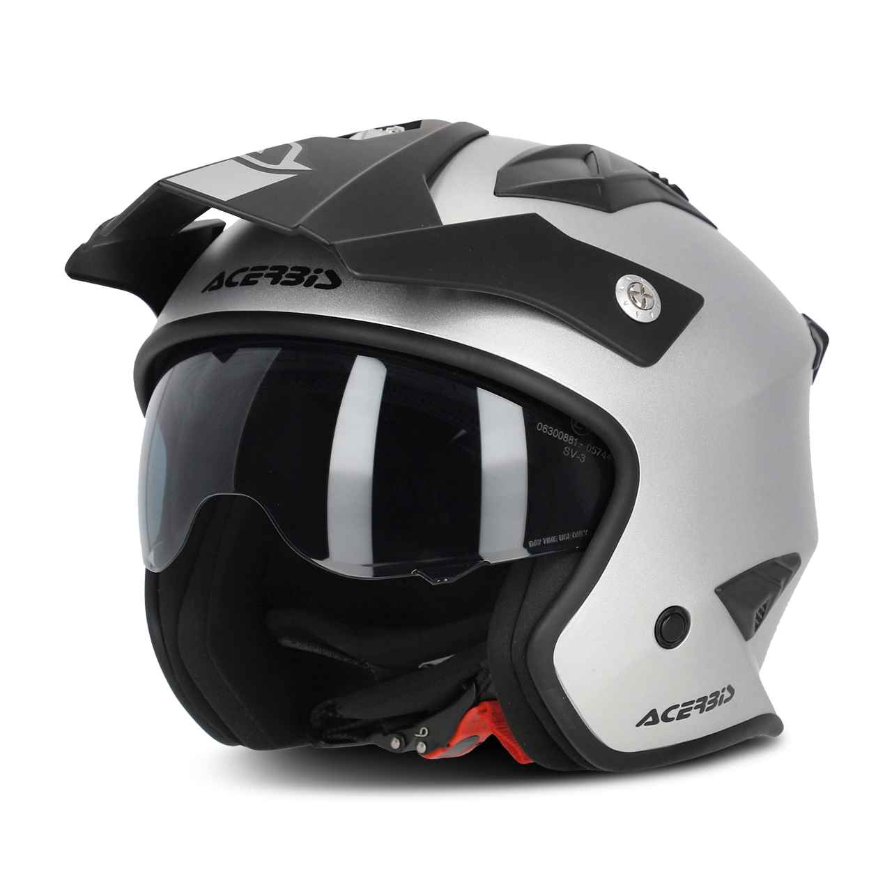 Kask Otwarty Acerbis Jet Aria Metallic SrebrnyM