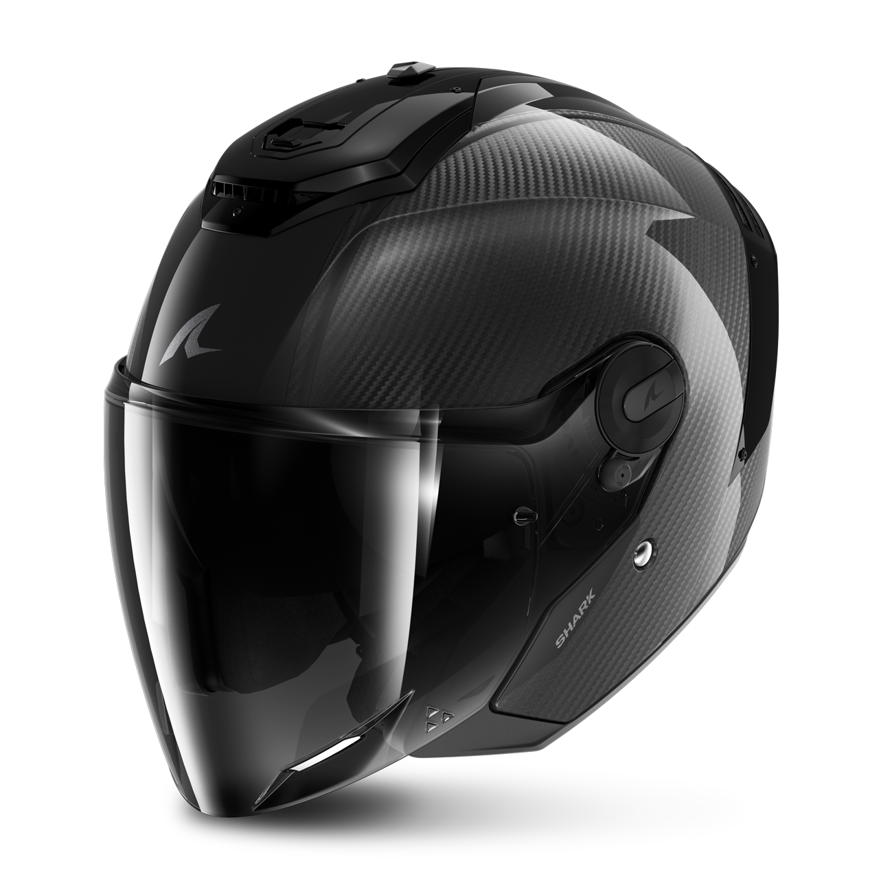 Kask Otwarty Shark RS Jet Carbon Skin CzarnyM