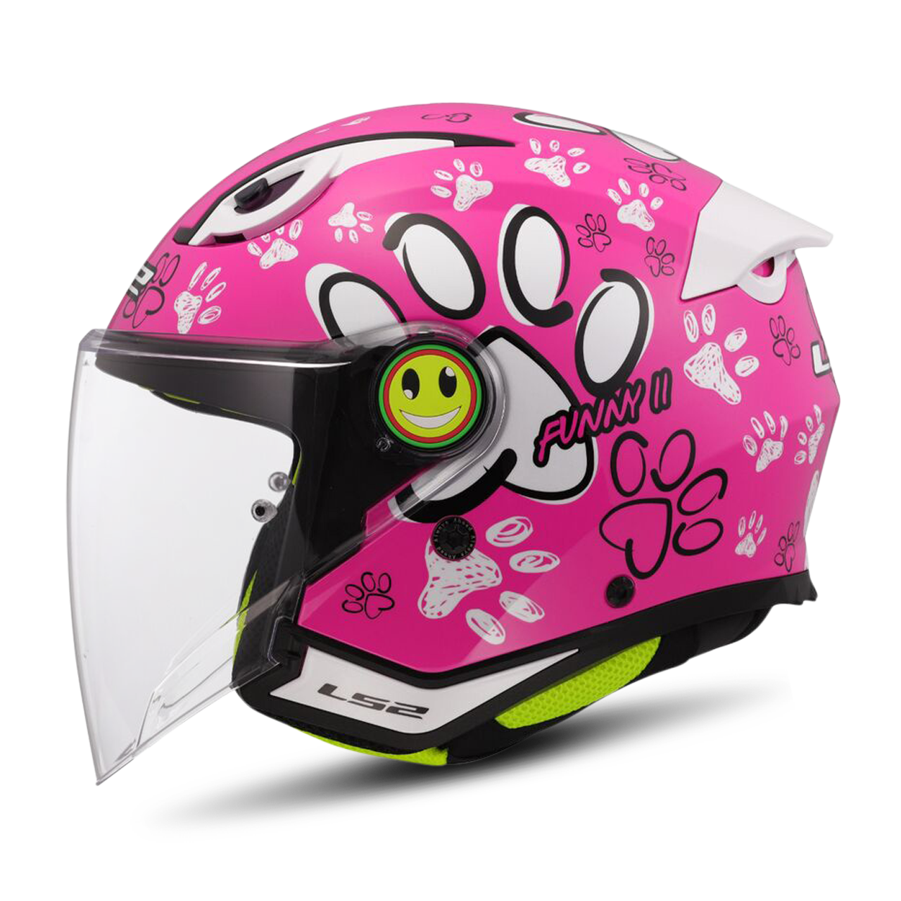 Kask Otwarty LS2 OF622 Funny II Dziecięcy RóżowyS