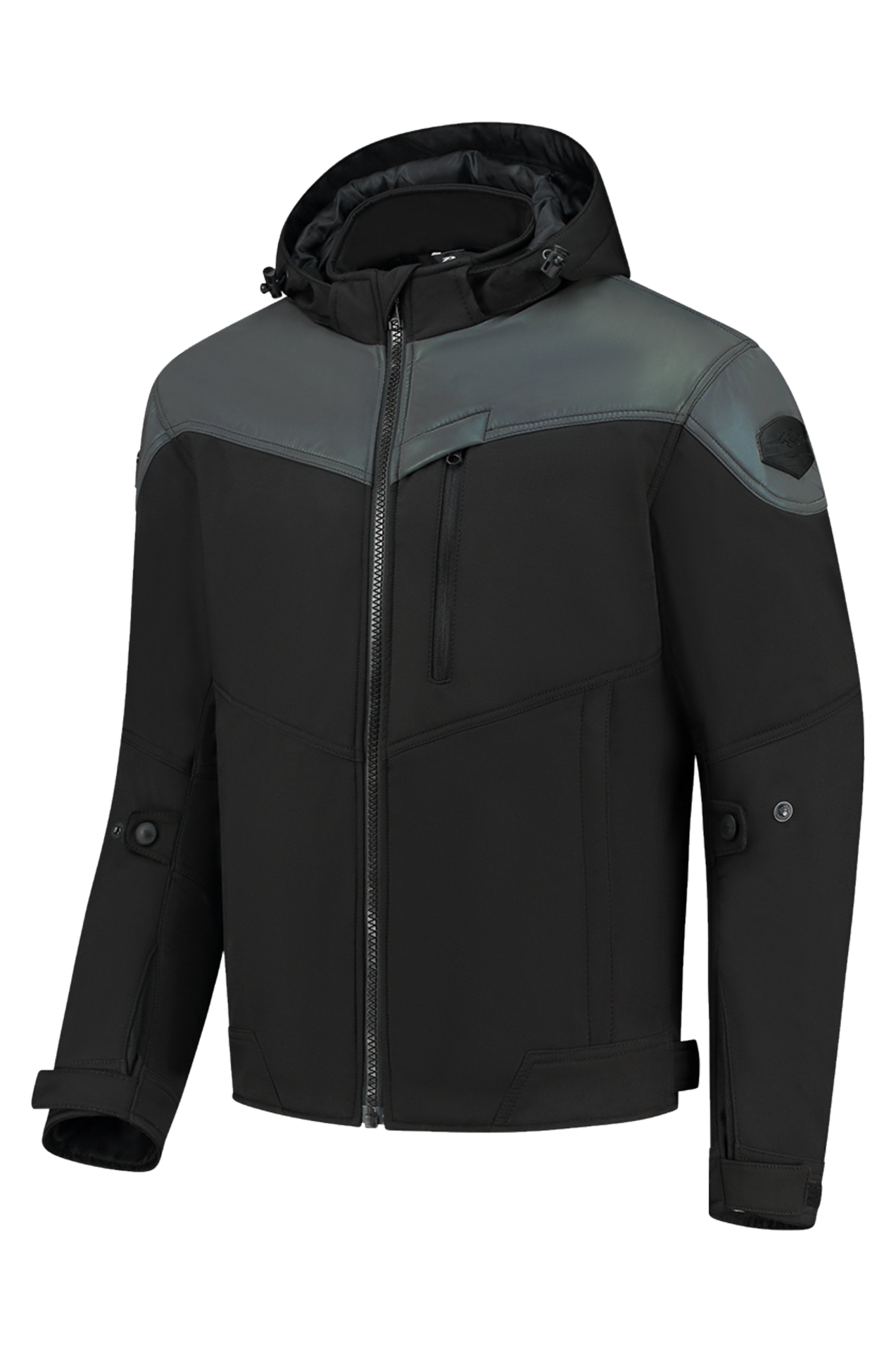 Kurtka Motocyklowa Rusty Stitches William Czarny/Refleks olejuXXL