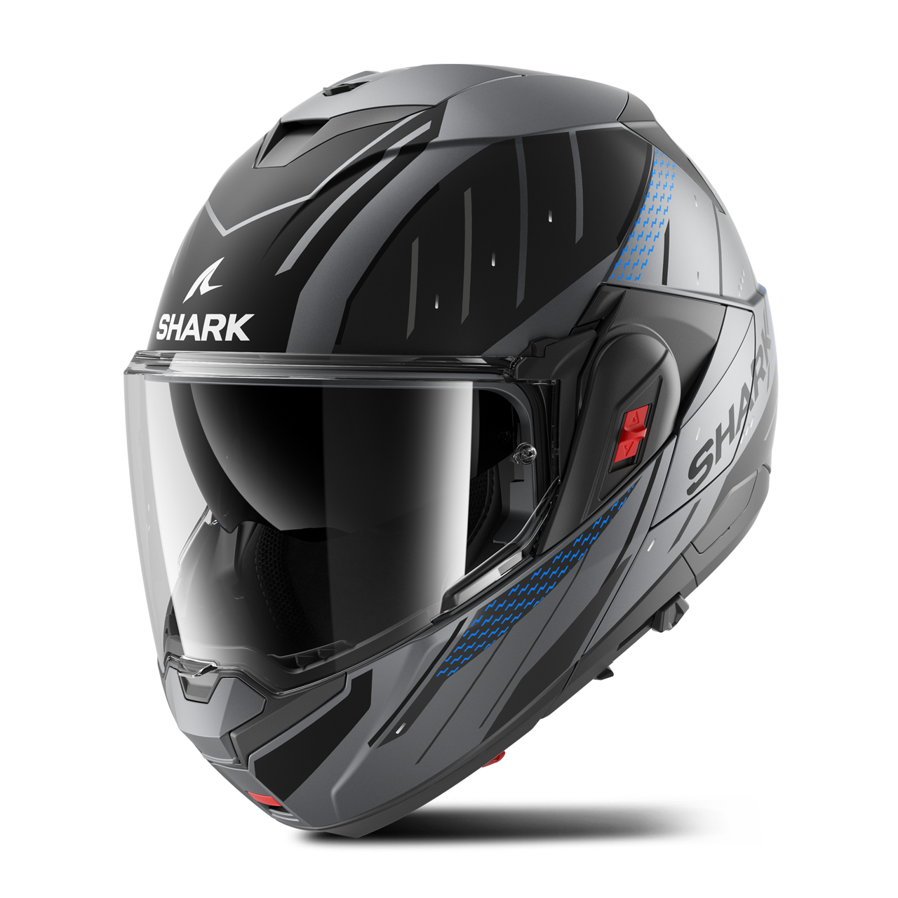 Kask Szczękowy Shark OXO Antracyt/Niebieski/CzarnyL