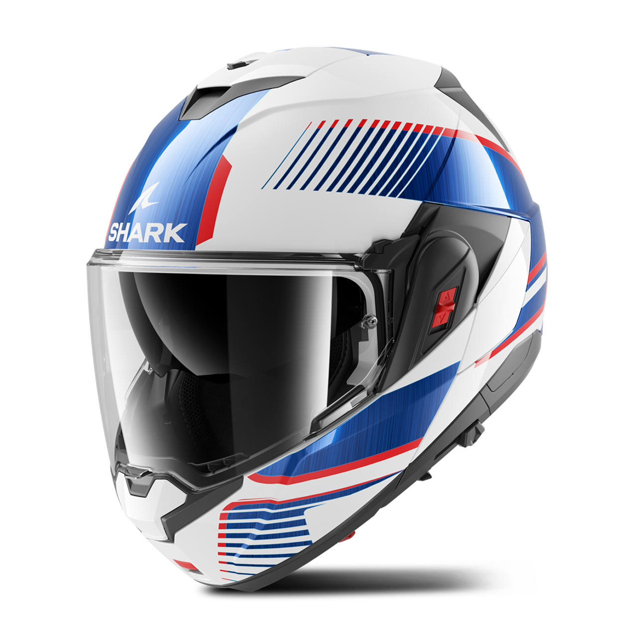 Kask Szczękowy Shark OXO Złamany Biały/NiebieskiXL