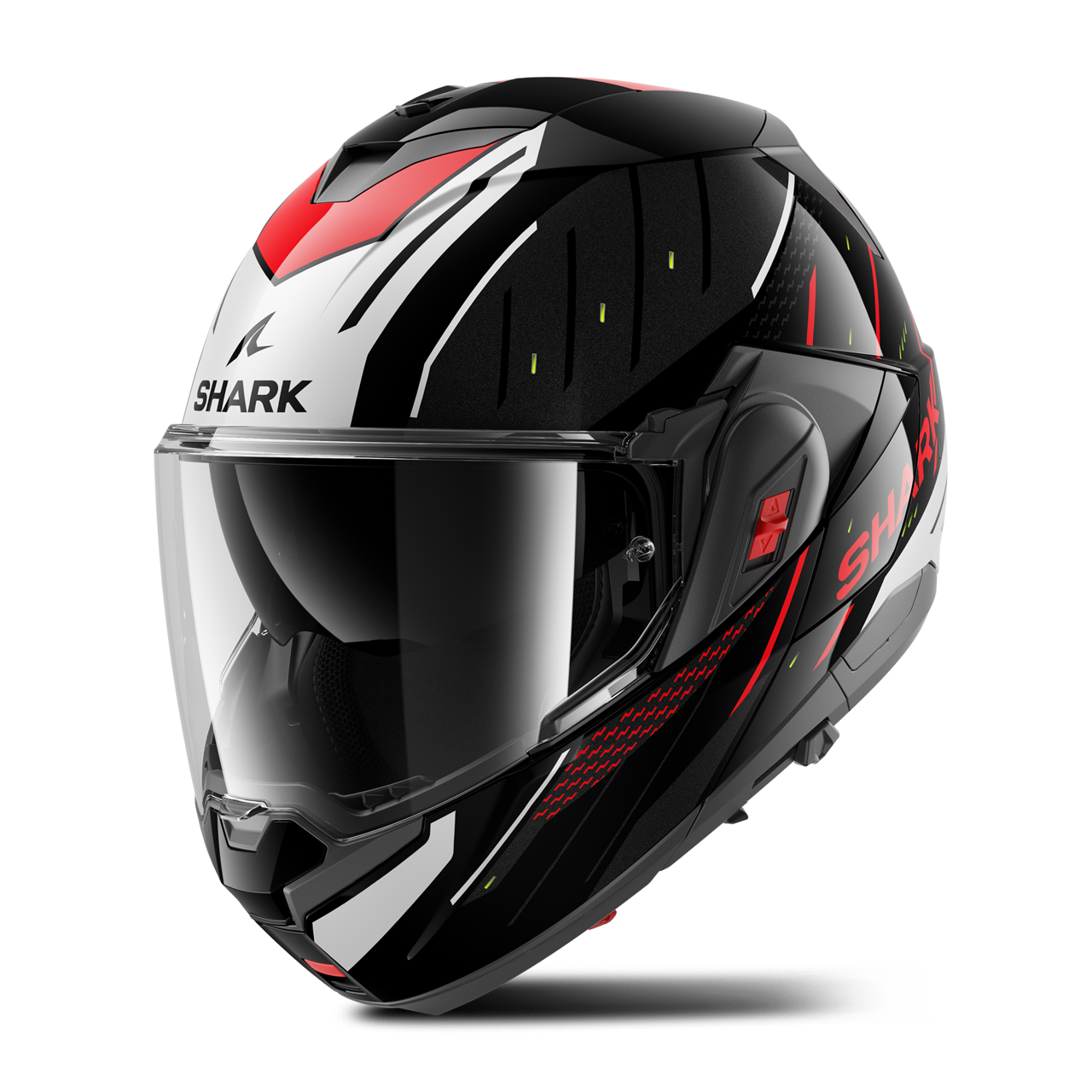 Kask Szczękowy Shark OXO Czarny/Srebrny/CzerwonyS