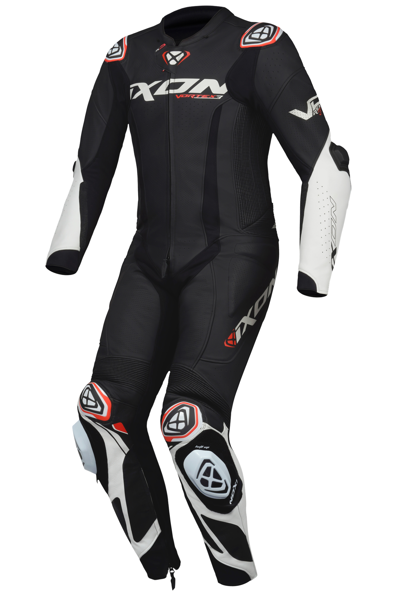 Kombinezon Skórzany Ixon Vortex 3 Czarny/Złamany BiałyXL