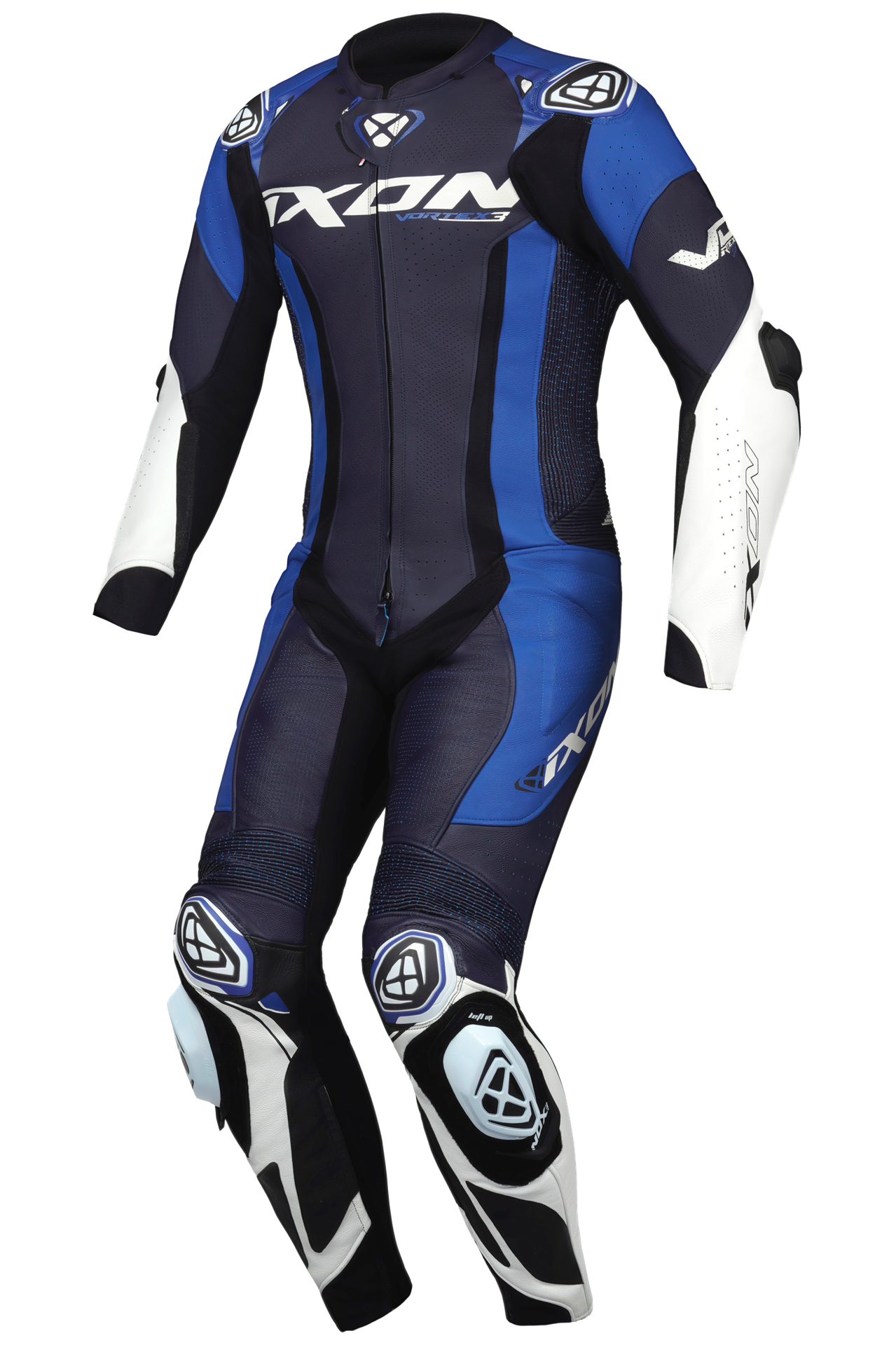 Kombinezon Skórzany Ixon Vortex 3 Niebieski/Złamany BiałyXXL
